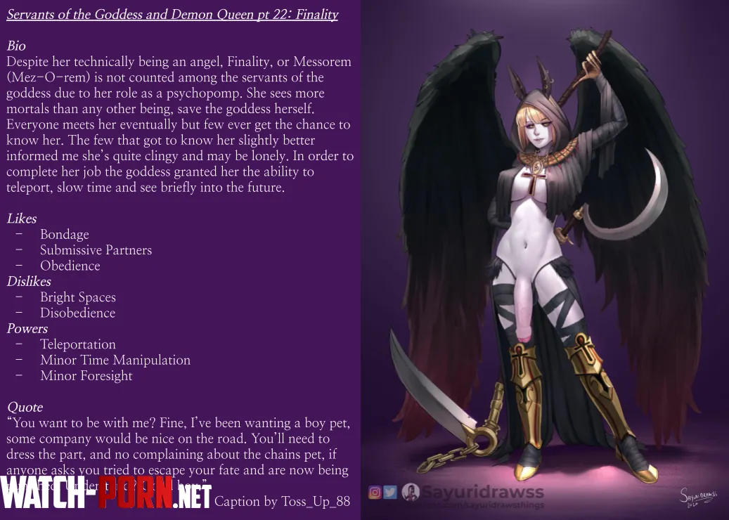 Servants of the Goddess and Demon Queen pt 22: Finality by Toss_Up_88