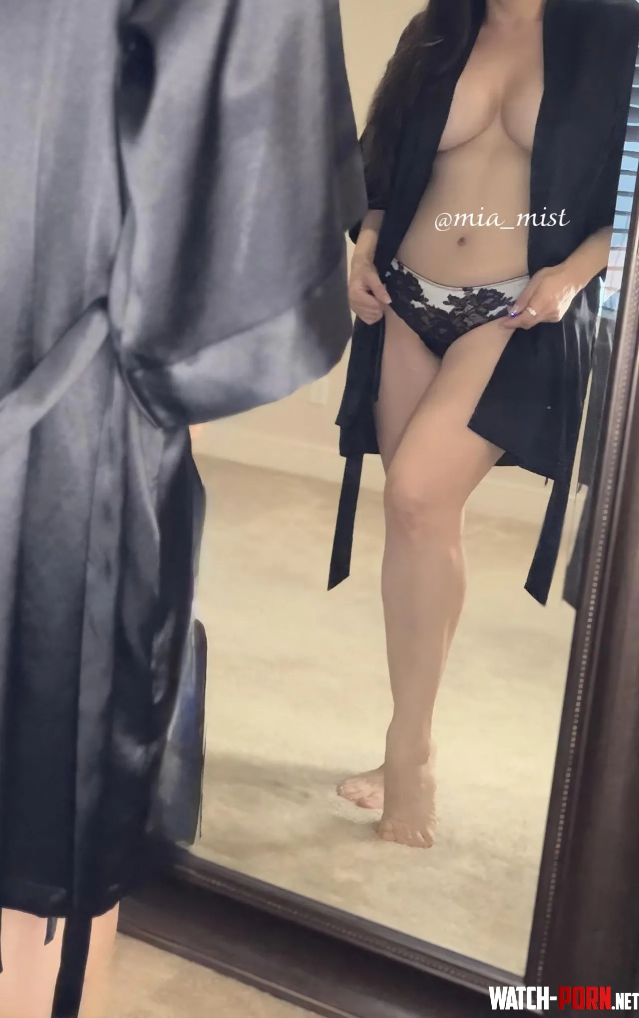 Sometimes the mirror wins by MiaMist_