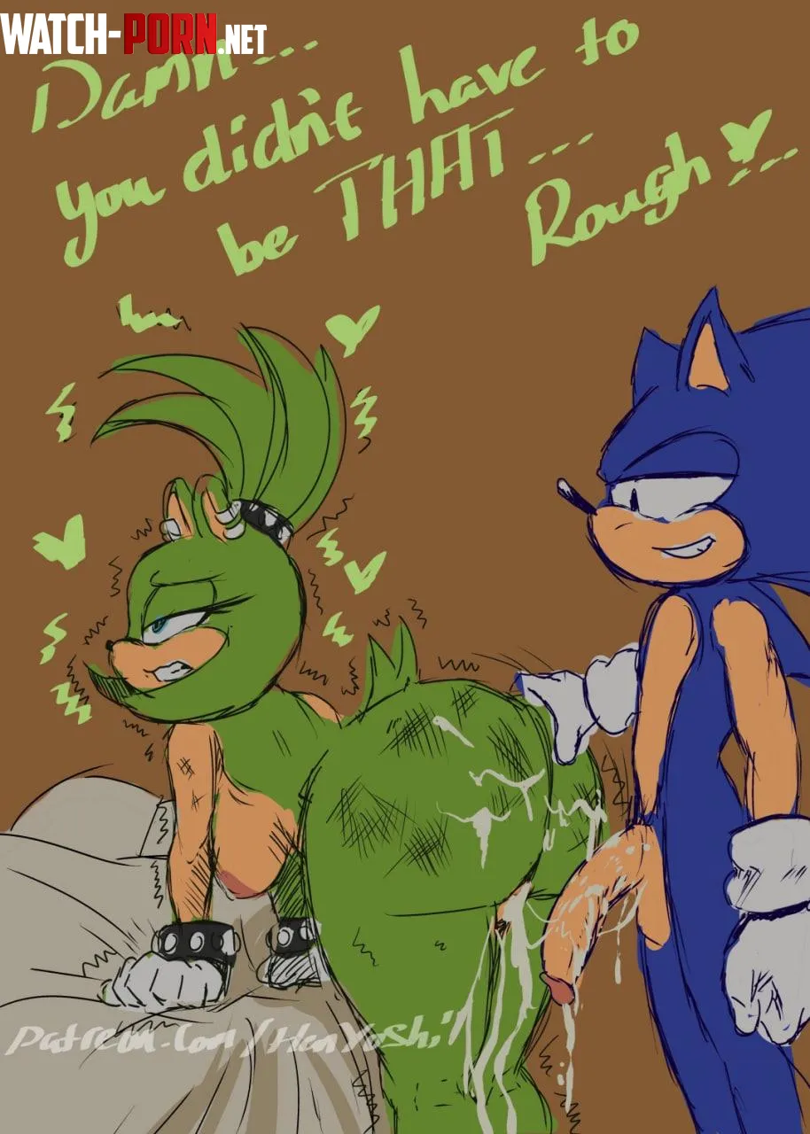 Surge the Tenrec x Sonic the Hedgehog (yoshihan) [Sonic] by peachyafterdarknight