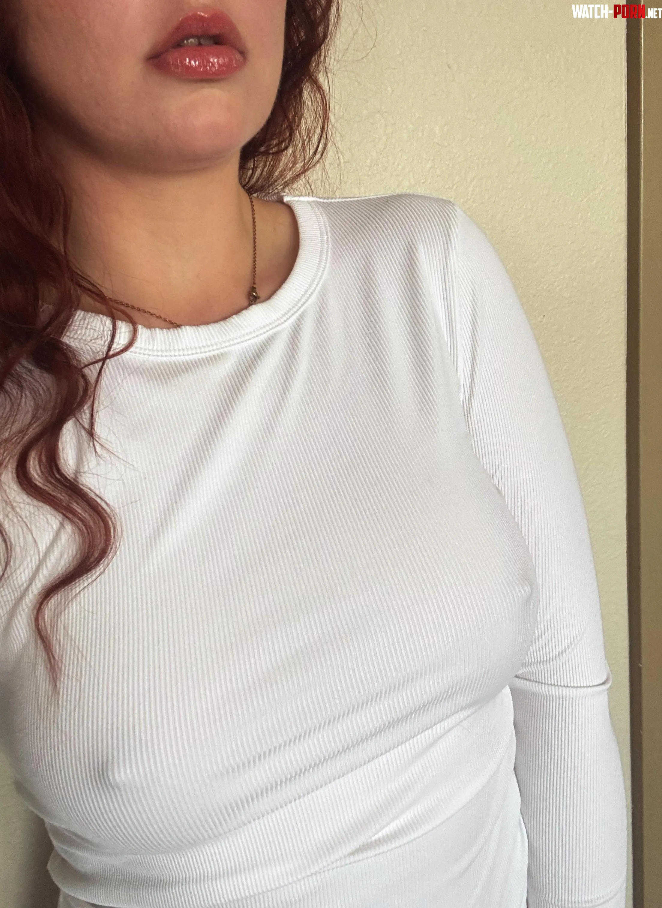 White shirts show off my pokies the best by kiki_burgess