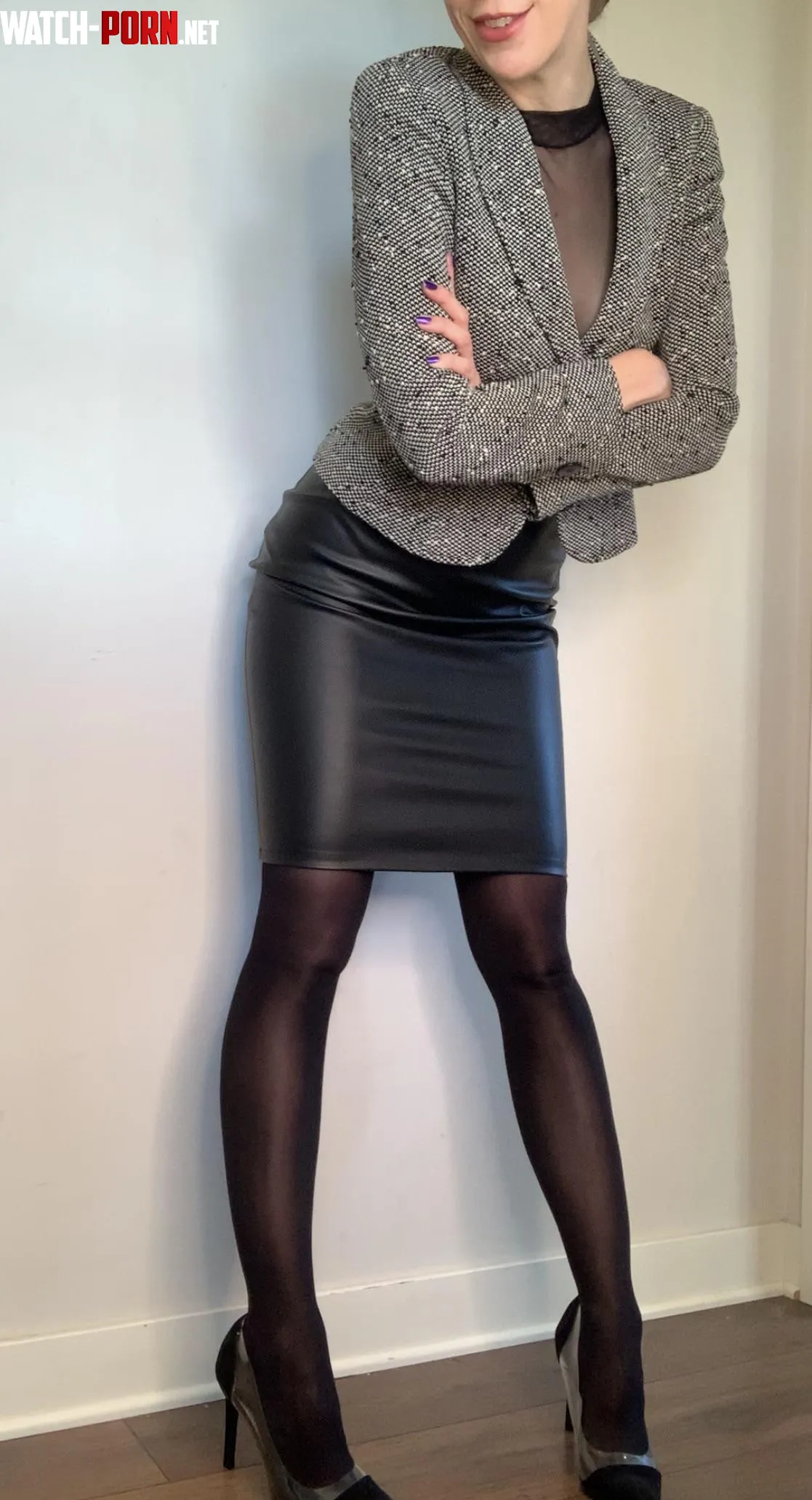 A leather pencil skirt always makes me feel like a boss by TheRealSexyLibrarian