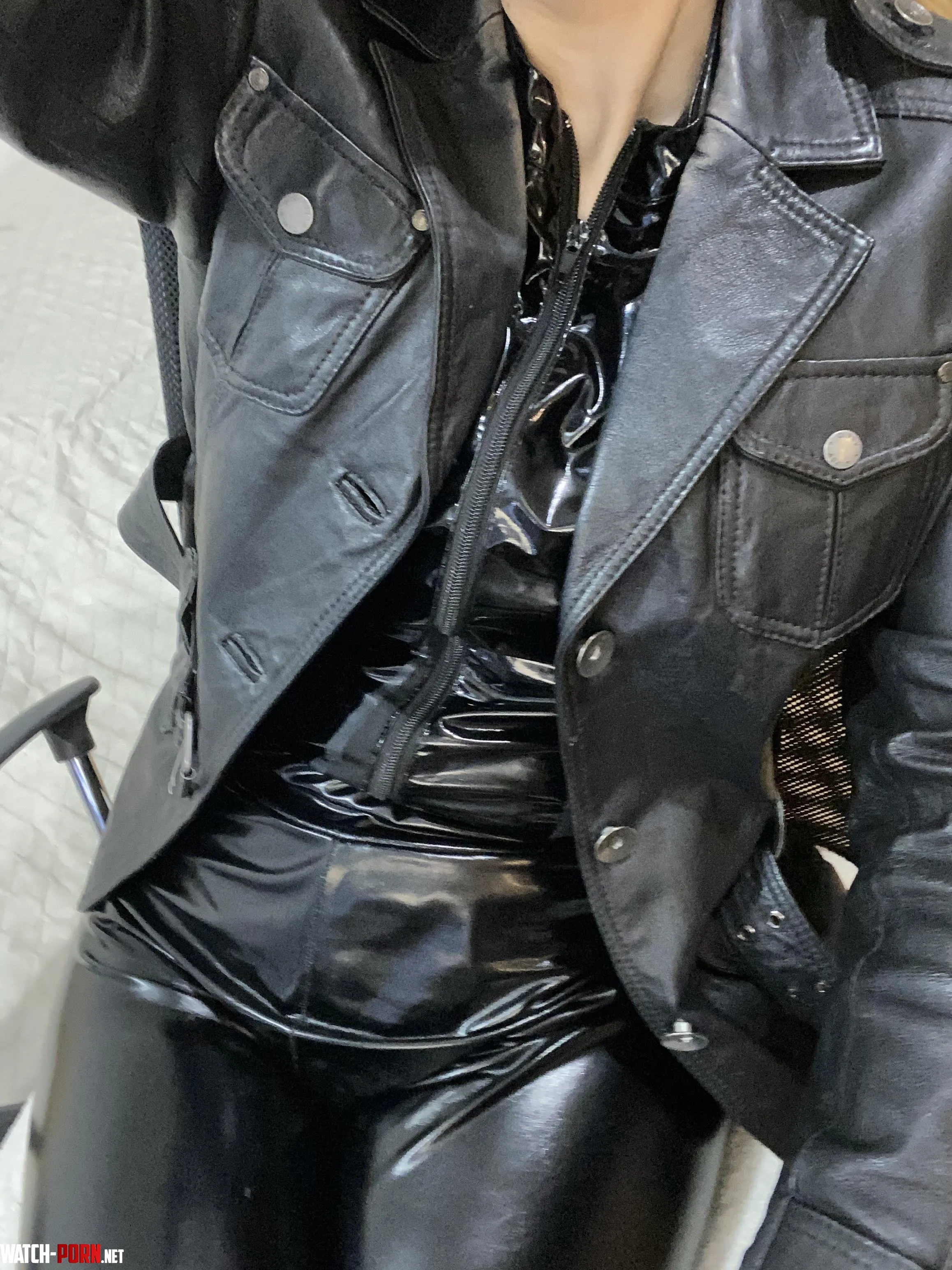 Leather jacket makes every outfit look fantastic by DeliciousExtent3358