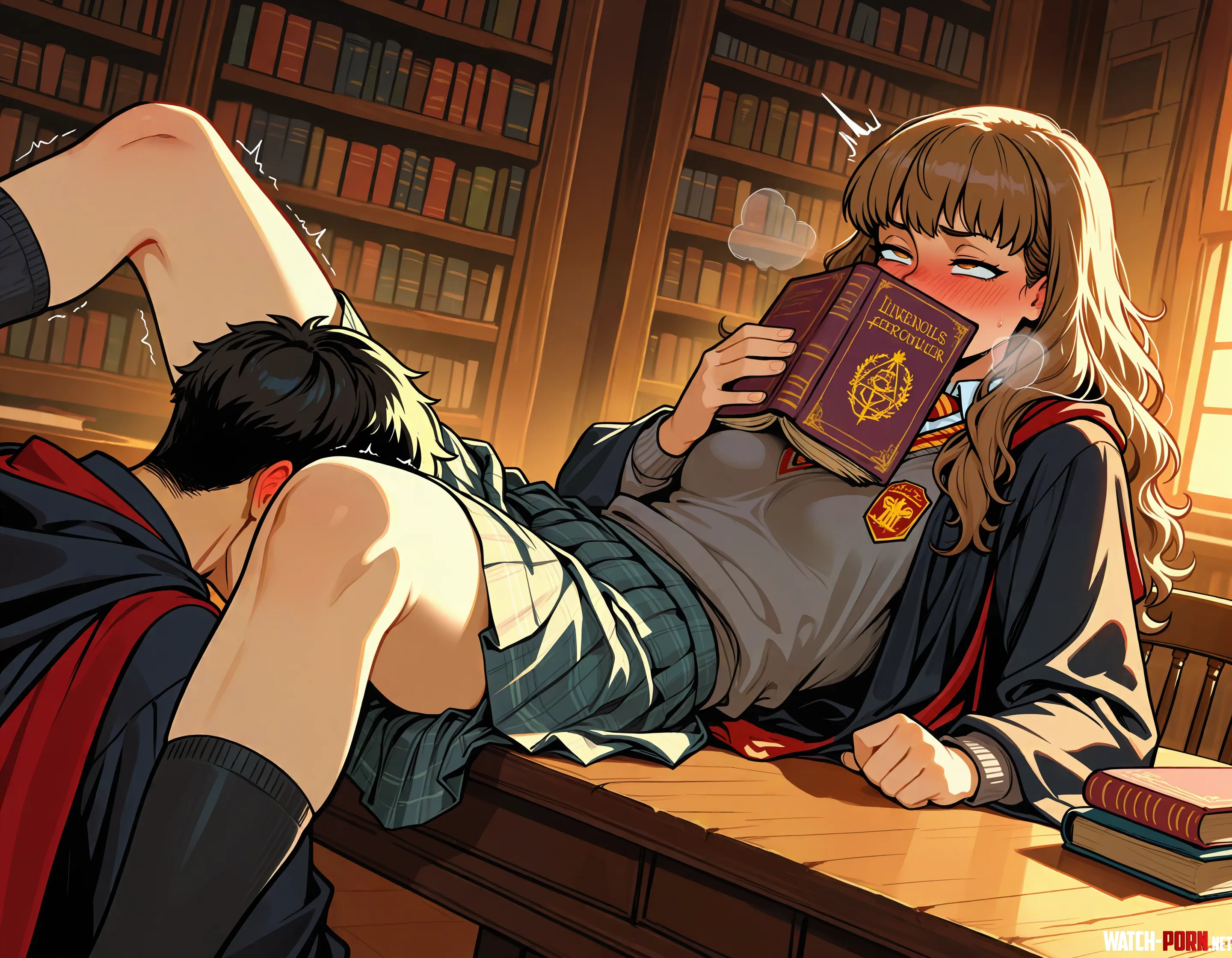 she spends more and more time at the library by GettingHandsyWithMe