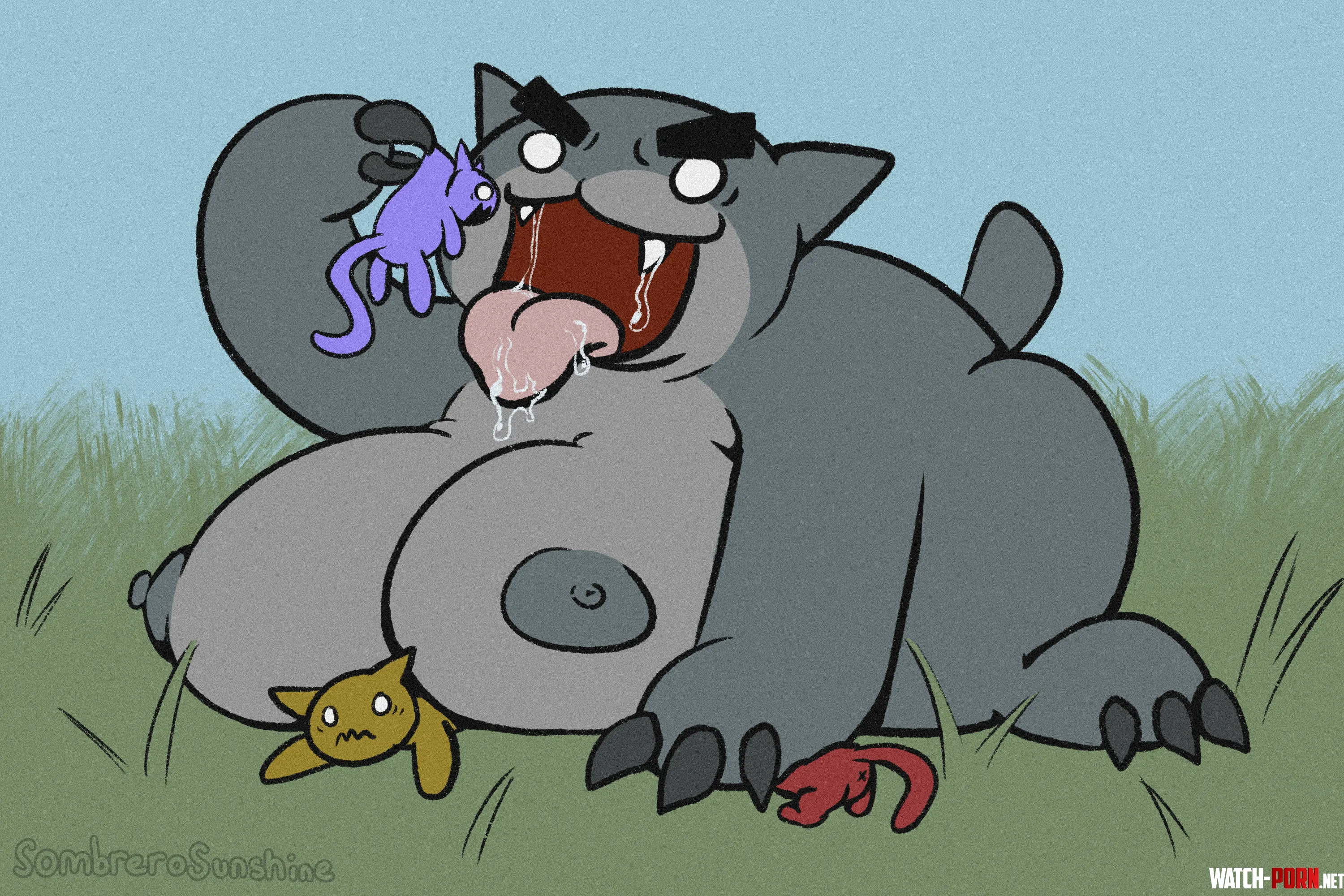 {Image} Guillotina from Mewgenics (by me, Sombrero Sunshine) by sombrerosunshine