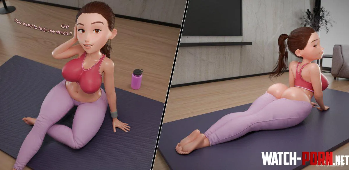 Helen At Yoga (GspX_3d) [Disney] by Cortxna