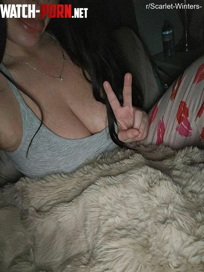 Friday night cleavage tease by Scarlet-Winters-