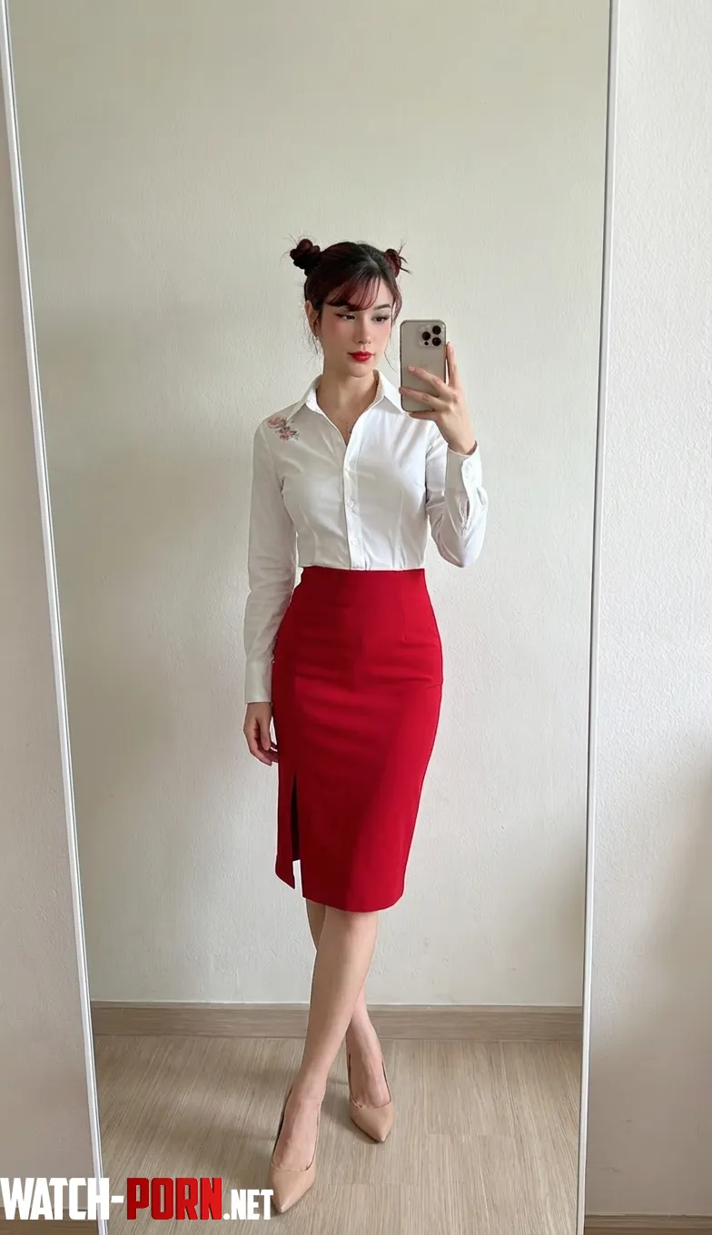 red skirt for today by evildollxx