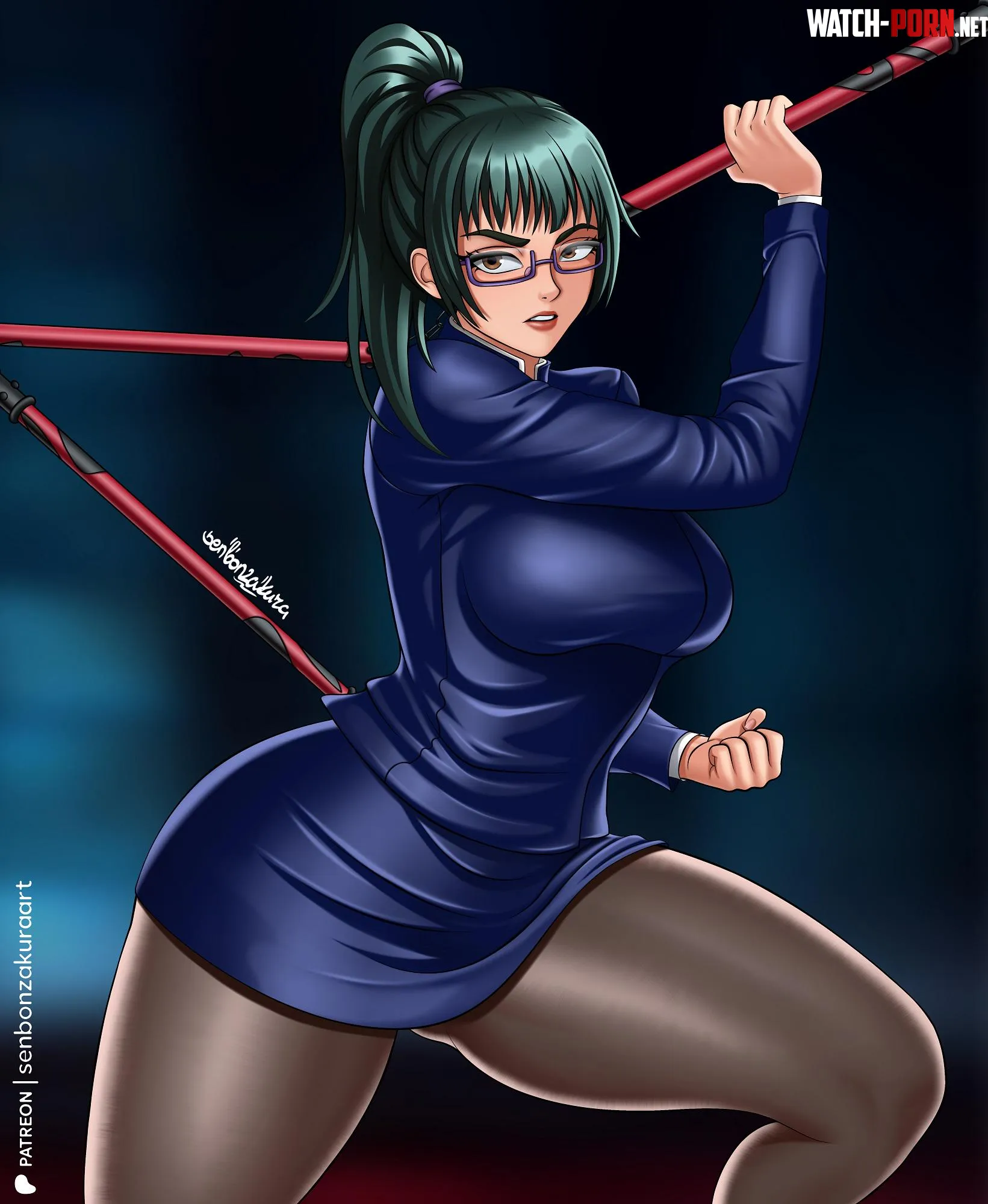 Maki Zenin (SenbonzakuraArt) [Jujutsu Kaisen] by Senbonzakura_art