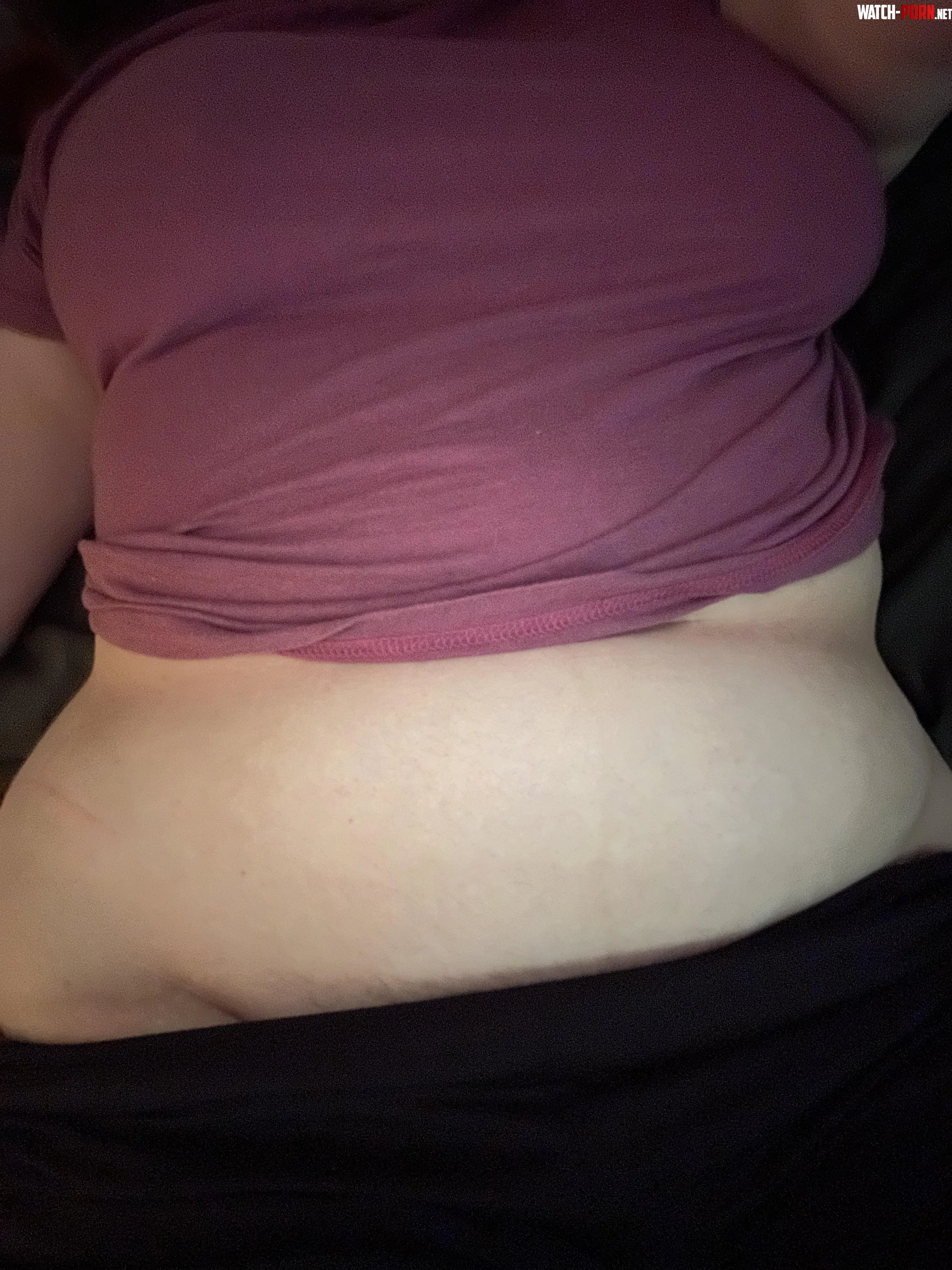 big fan of the way shirts stretch around my tits :3 by Ok-Dot1154