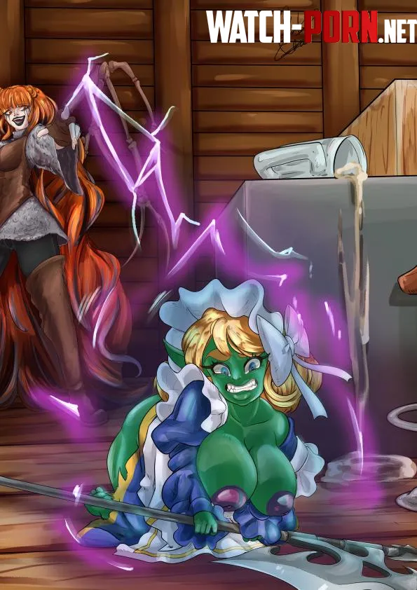 Got you! Turn into a goblin! Commission done [GaboSaur] by GaboComics