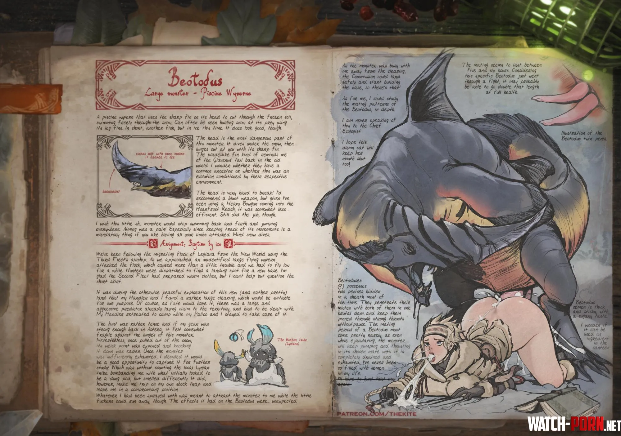 Hoarfrost Reach Exploration Diary: Beotodus (Monster Hunter World)[TheKite] by GetNuttedInBallsDeep