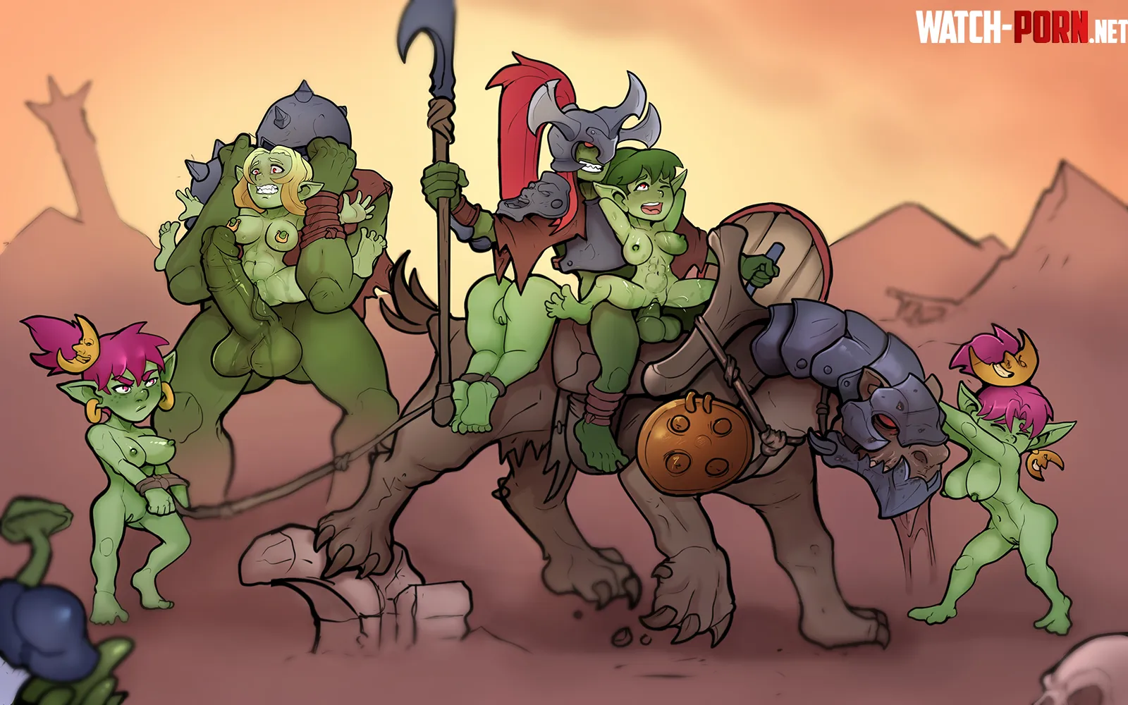 Kruleboyz gathering Gloomspite Gitz (markydaysaid) [Warhammer: Age of Sigmar] by EnigmusPrime