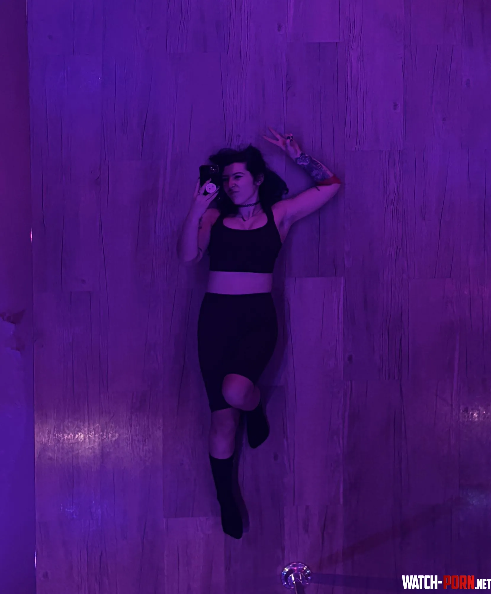 Hottie in the neon glow by sirenskiss3