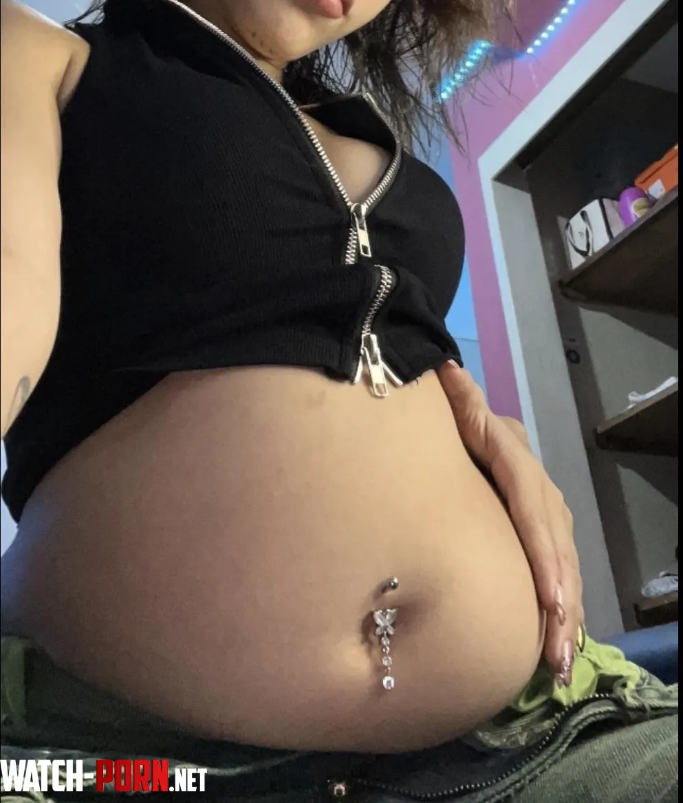 My belly is growing so much 🥴 and it’s so soft that you would love to kiss it 😛💋👅 by PrincessBelly22