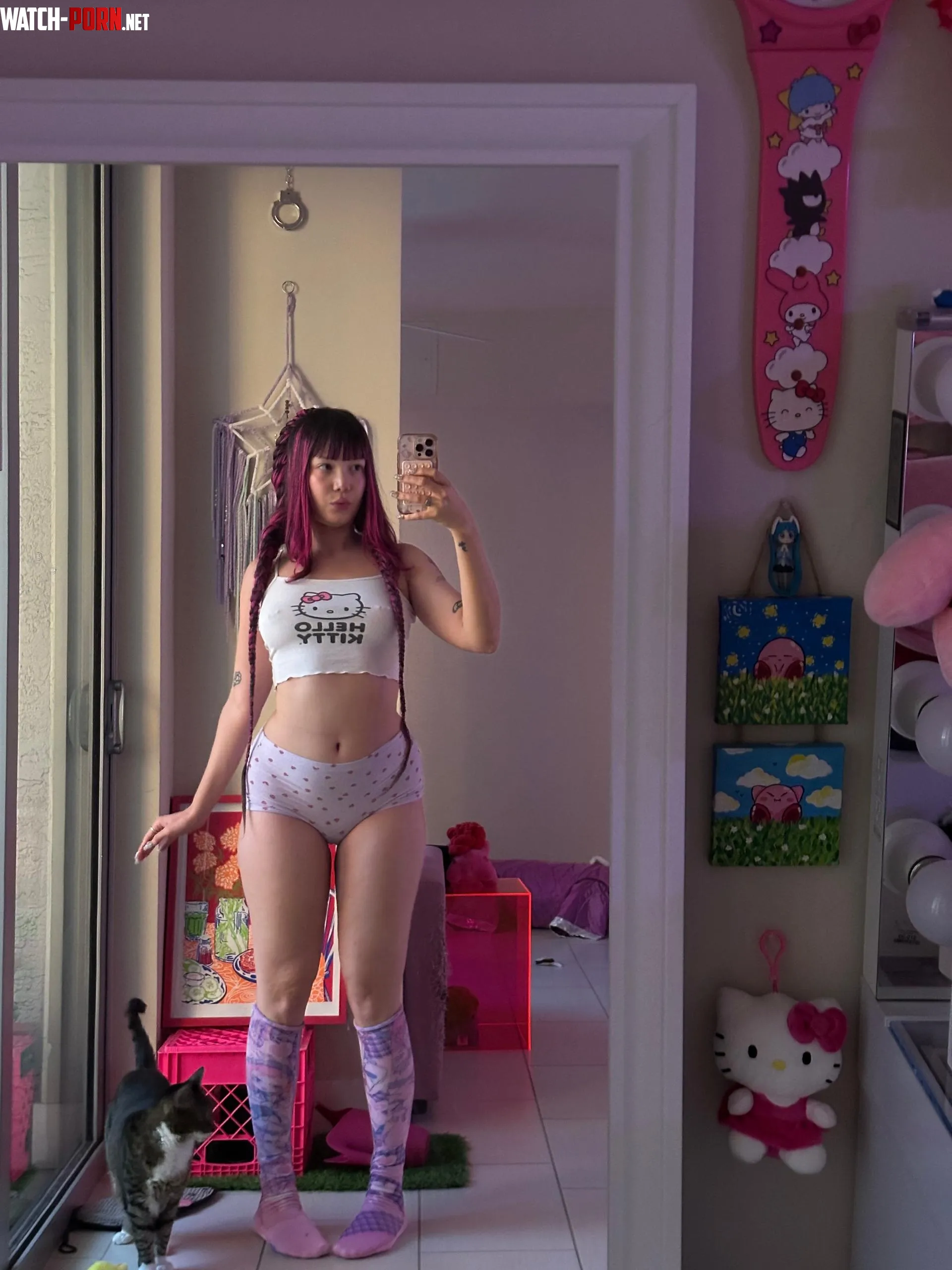 my legs in stockings :33 by ginikawaii