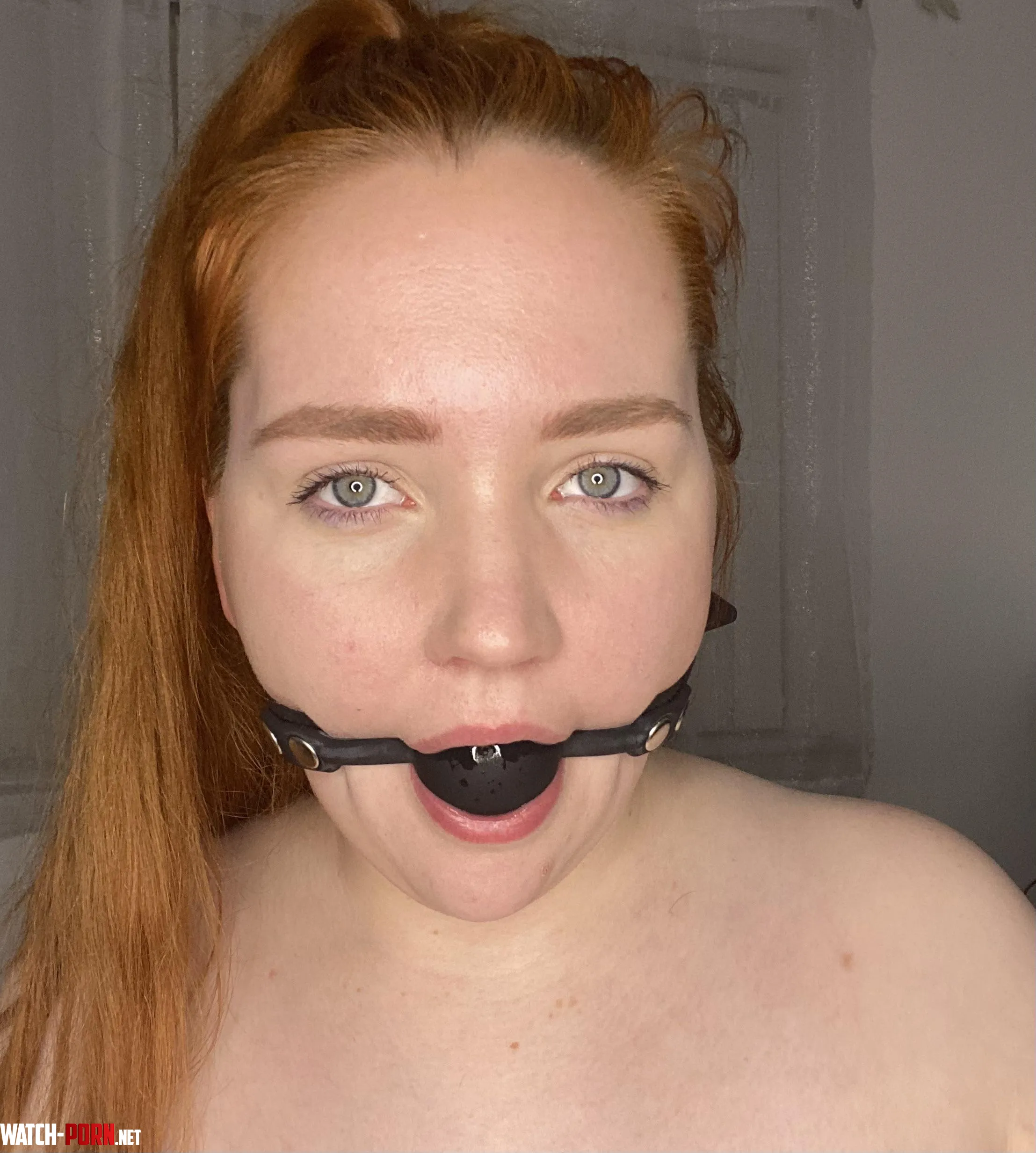 Gagged and ready for you [F] by Little-brat1