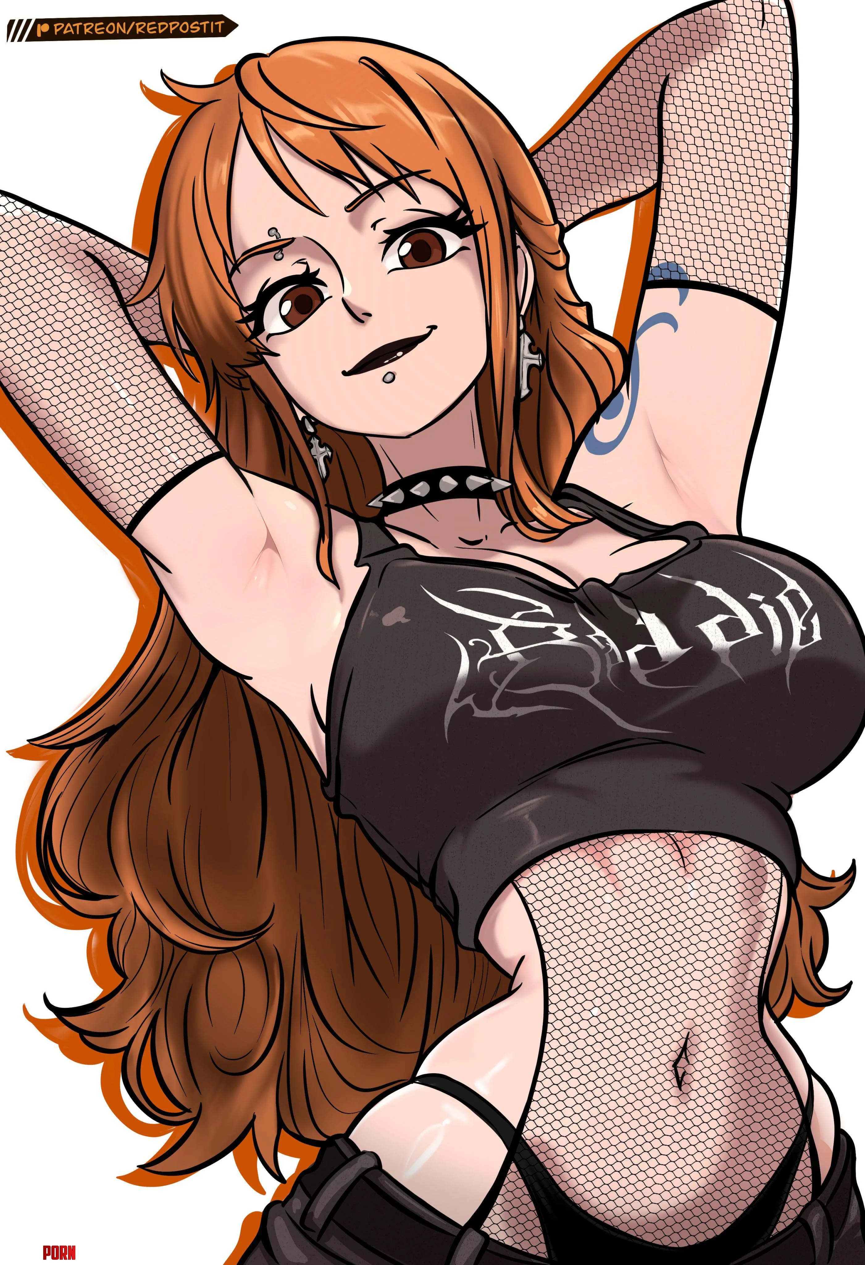 Goth Nami by Silent_Steak_9540