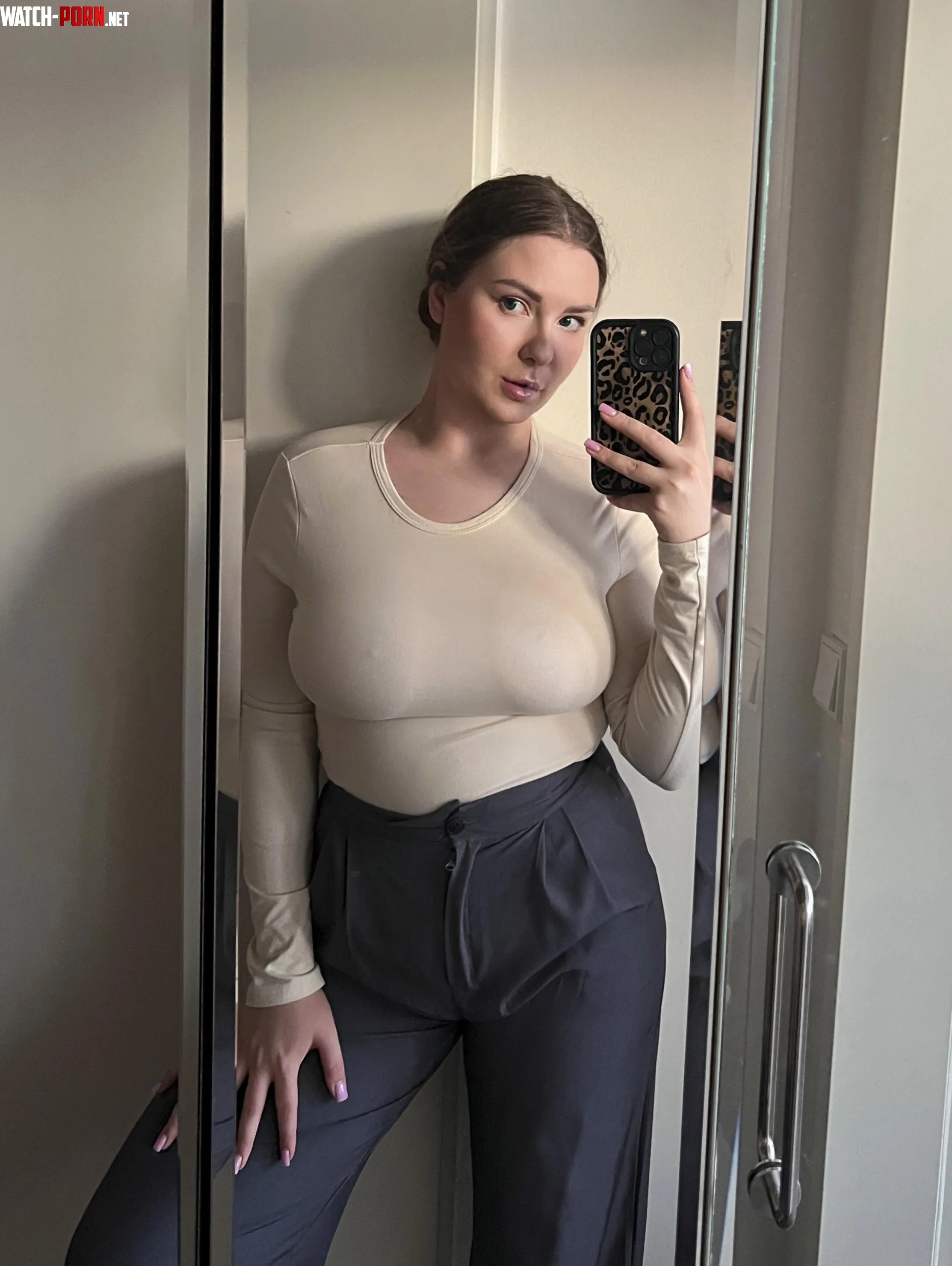 Would my braless look distract the barista? 🤭 by sneezymacaron