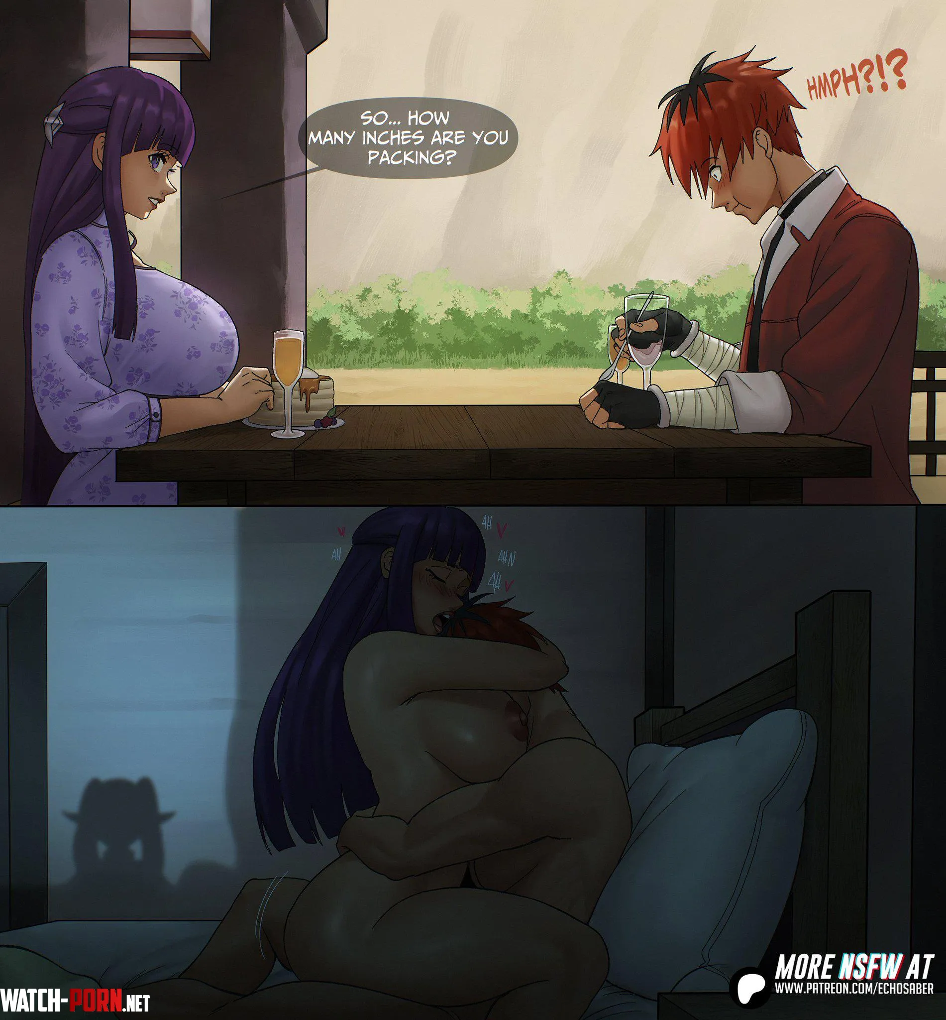 Fern asking the important question (Echosaber) [Frieren: Beyond Journey's End] by Bazaarthrone