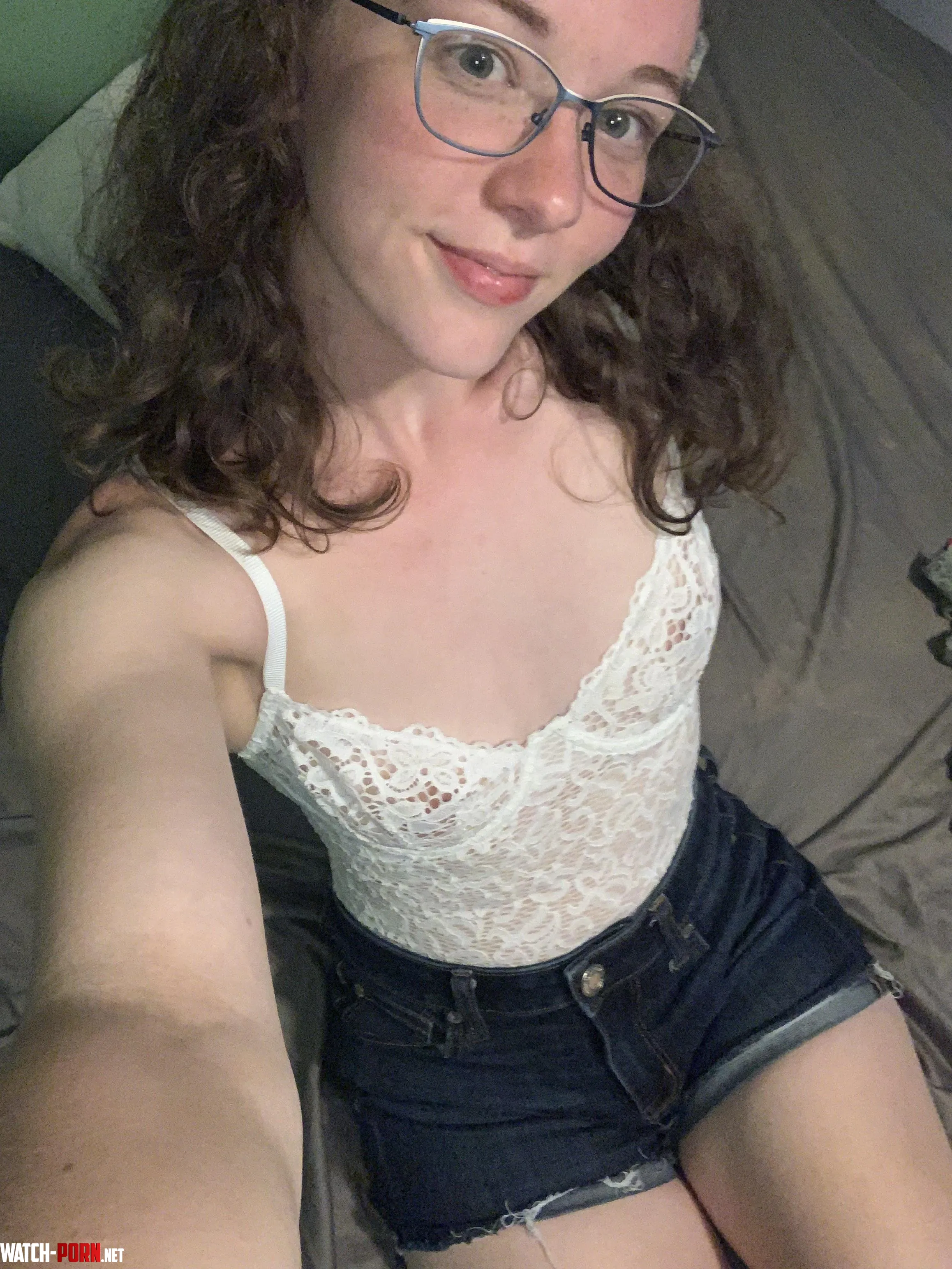 Looking sweet in my jean shorts by thebreefontaine