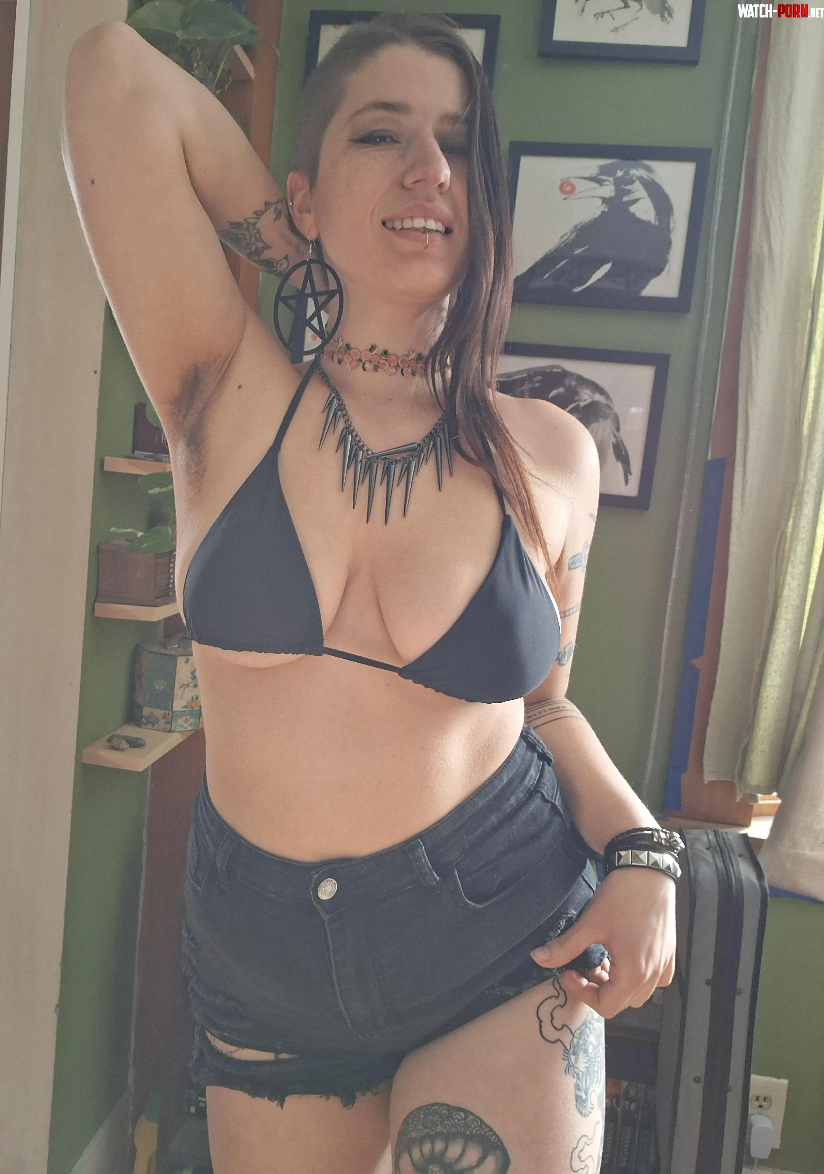 Armpit hair with my summer look by inked_emma_honey