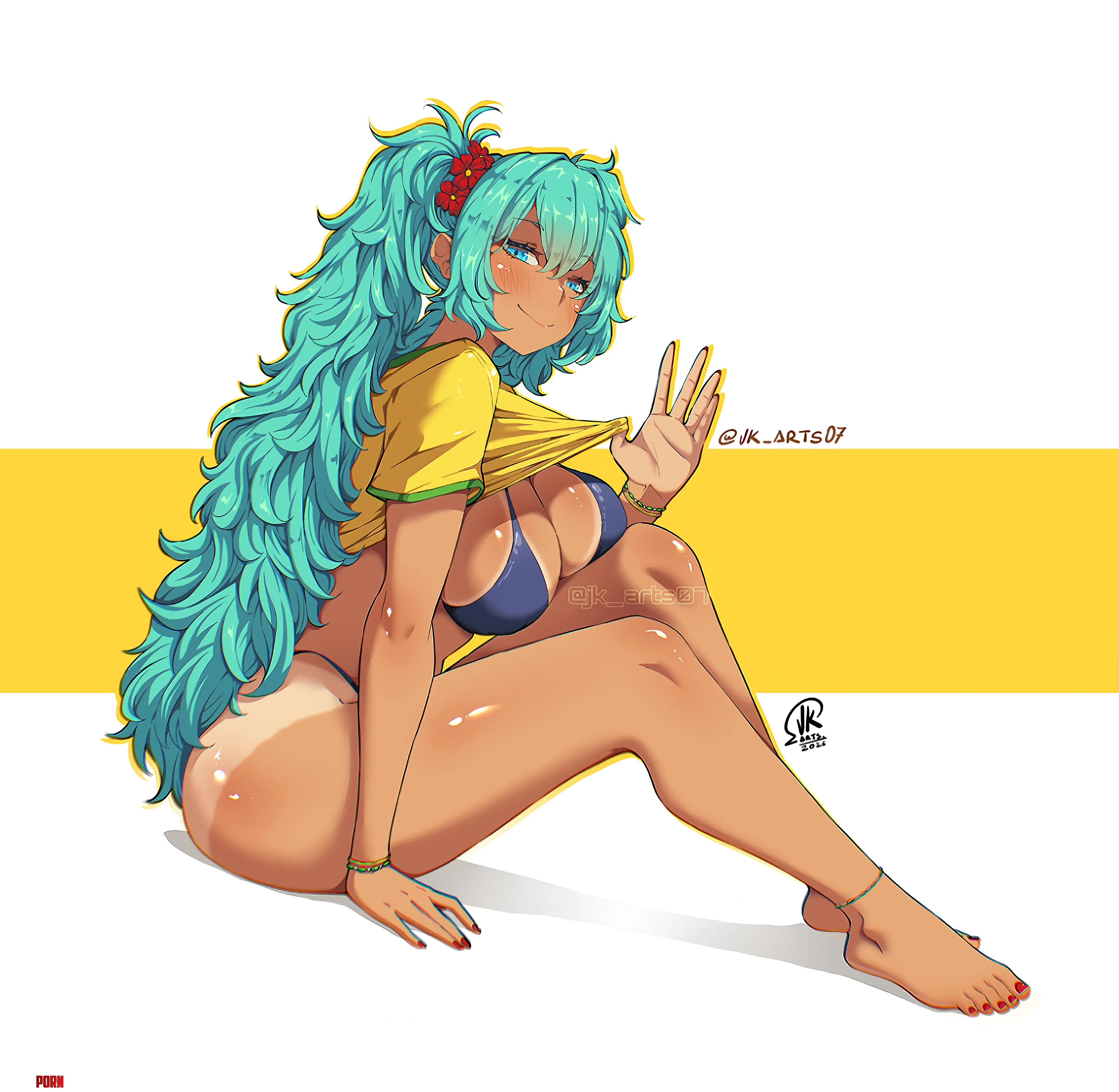 Brazilian Miku [Vocaloid] by A_MASSIVE_PERVERT