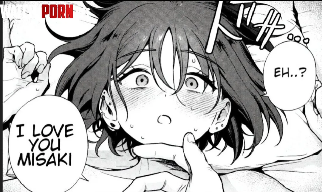 Lf Mono Source: 1girl, 1boy, facing viewer, sfx, short hair, hair between eyes, earrings, sweat, blush, on bed, 