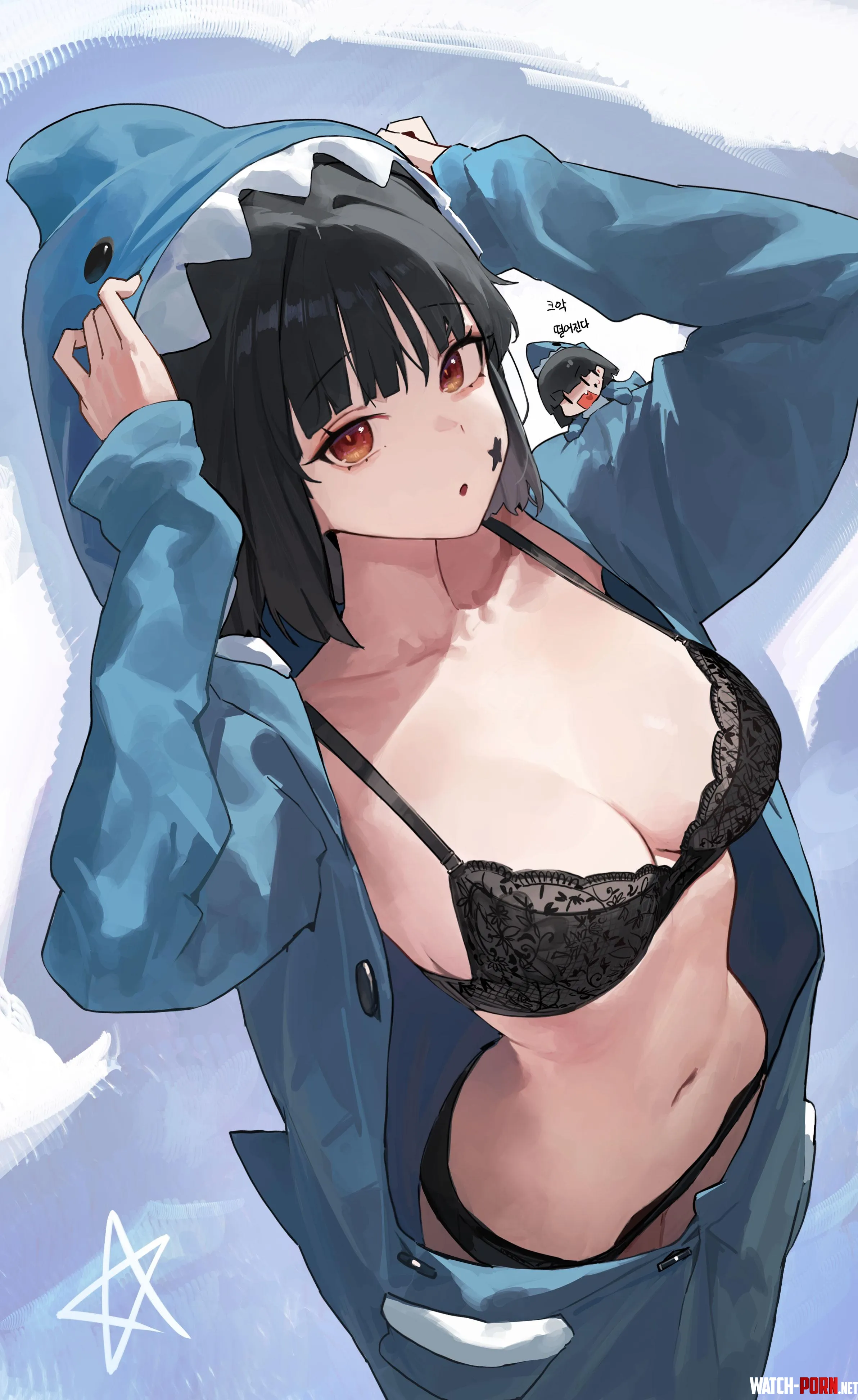 Shark Onesie [Artist's Original] by WoolsonDaSheep