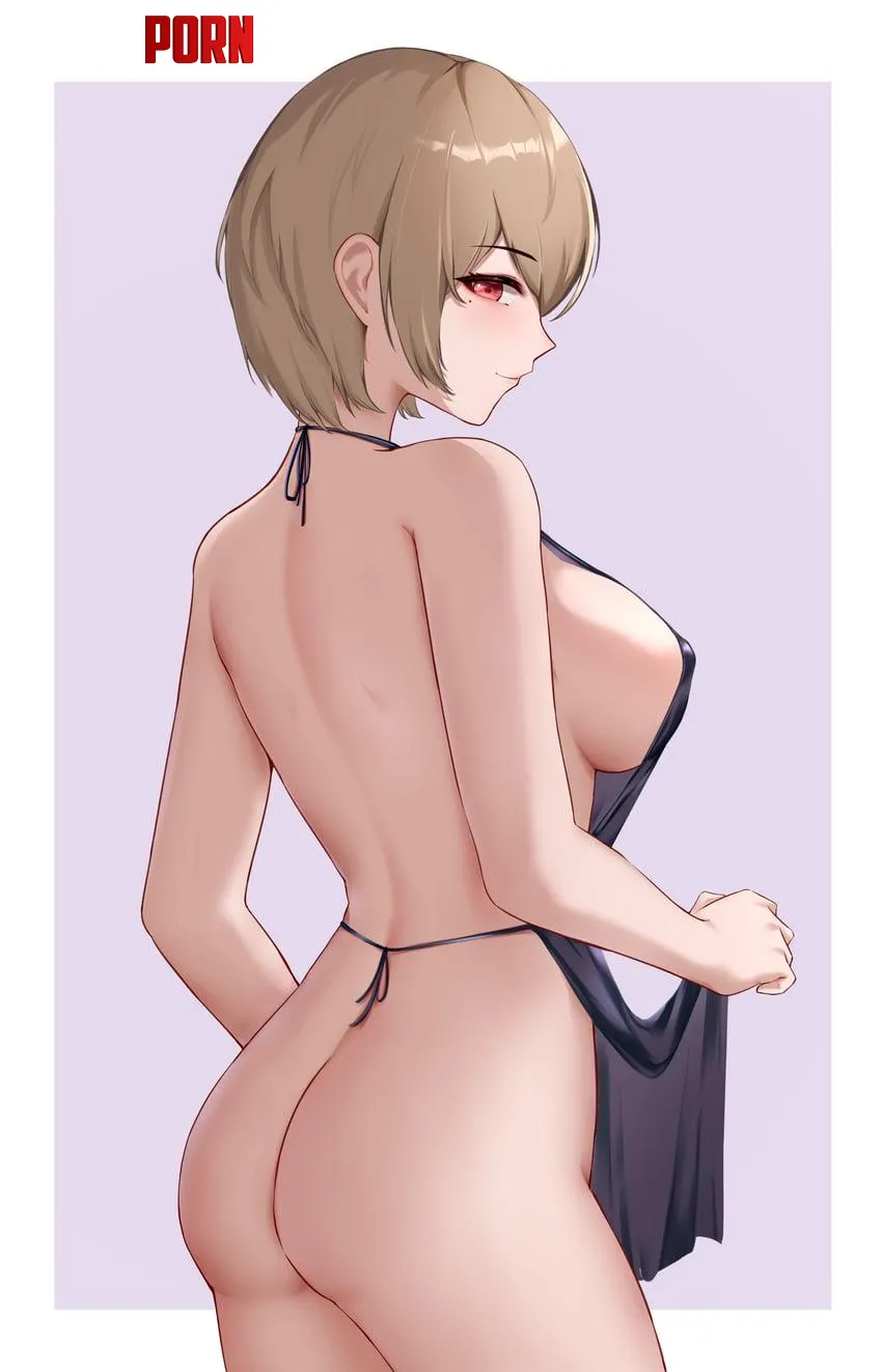 Rita wearing only apron [honkai] (1667135008) by RainDMask