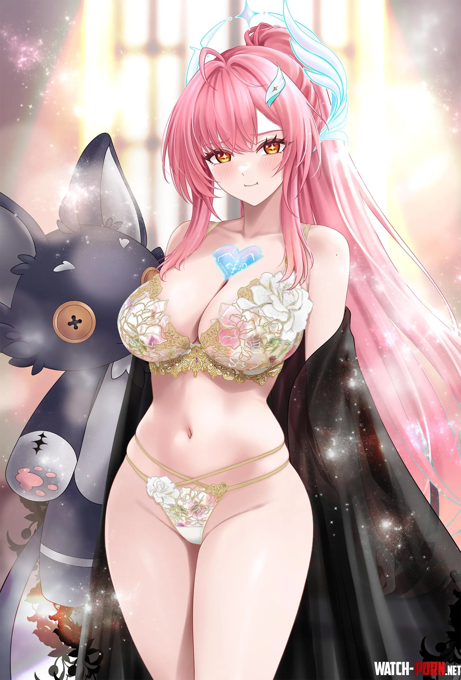 Aemeath with stuffed toy (1n910) by elegantloveglimmer