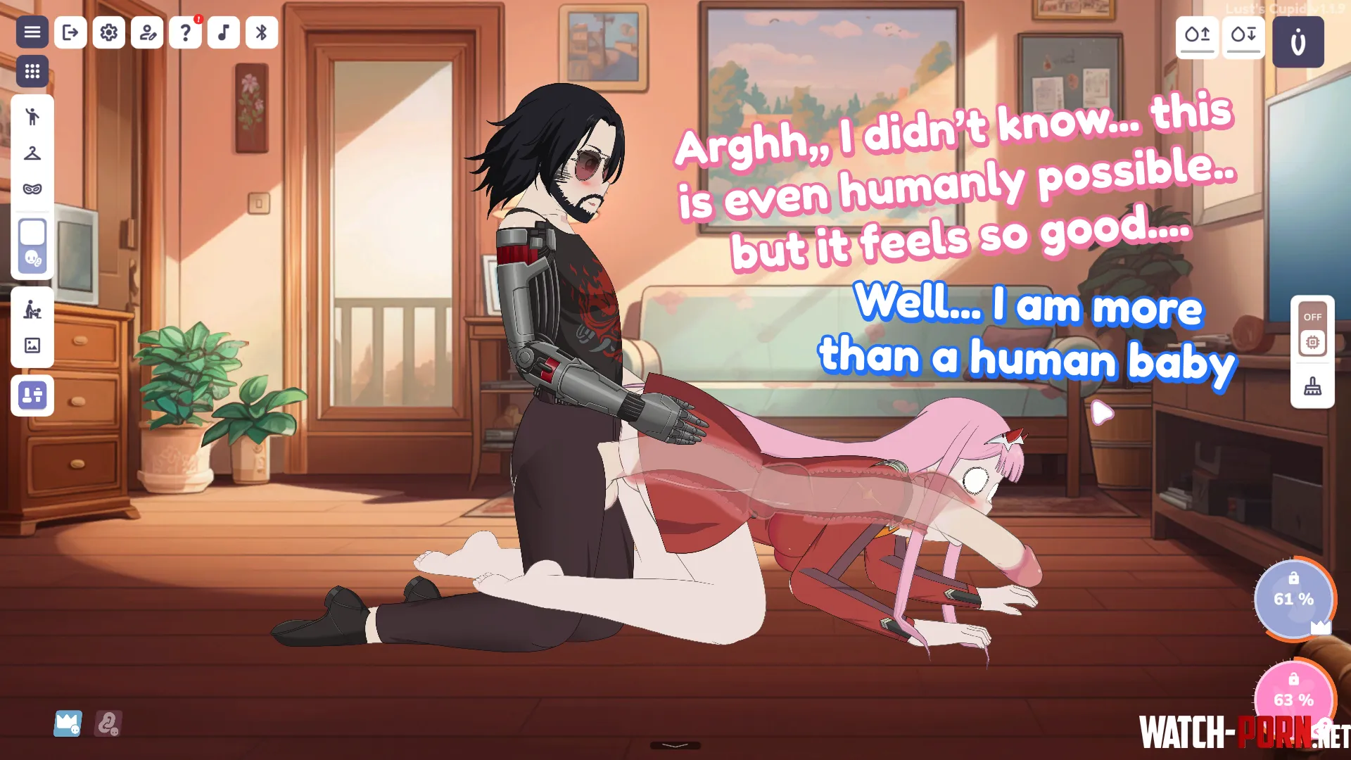 [M/F] Cyber Piercing: My Chrome Cock Slides Straight Through Her Ass to Mouth (Lust Cupid/Dinotonte) by dinotonte