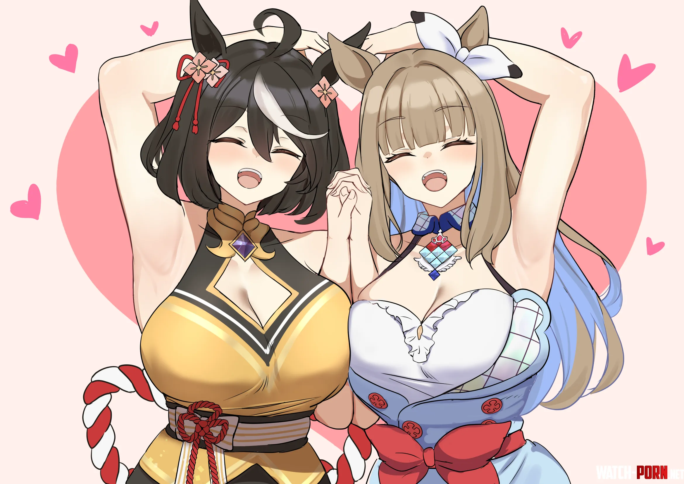 Kitasan Black y Almond Eye (iseebiaiart1111) [Uma Musume Pretty Derby} by TheRoySez