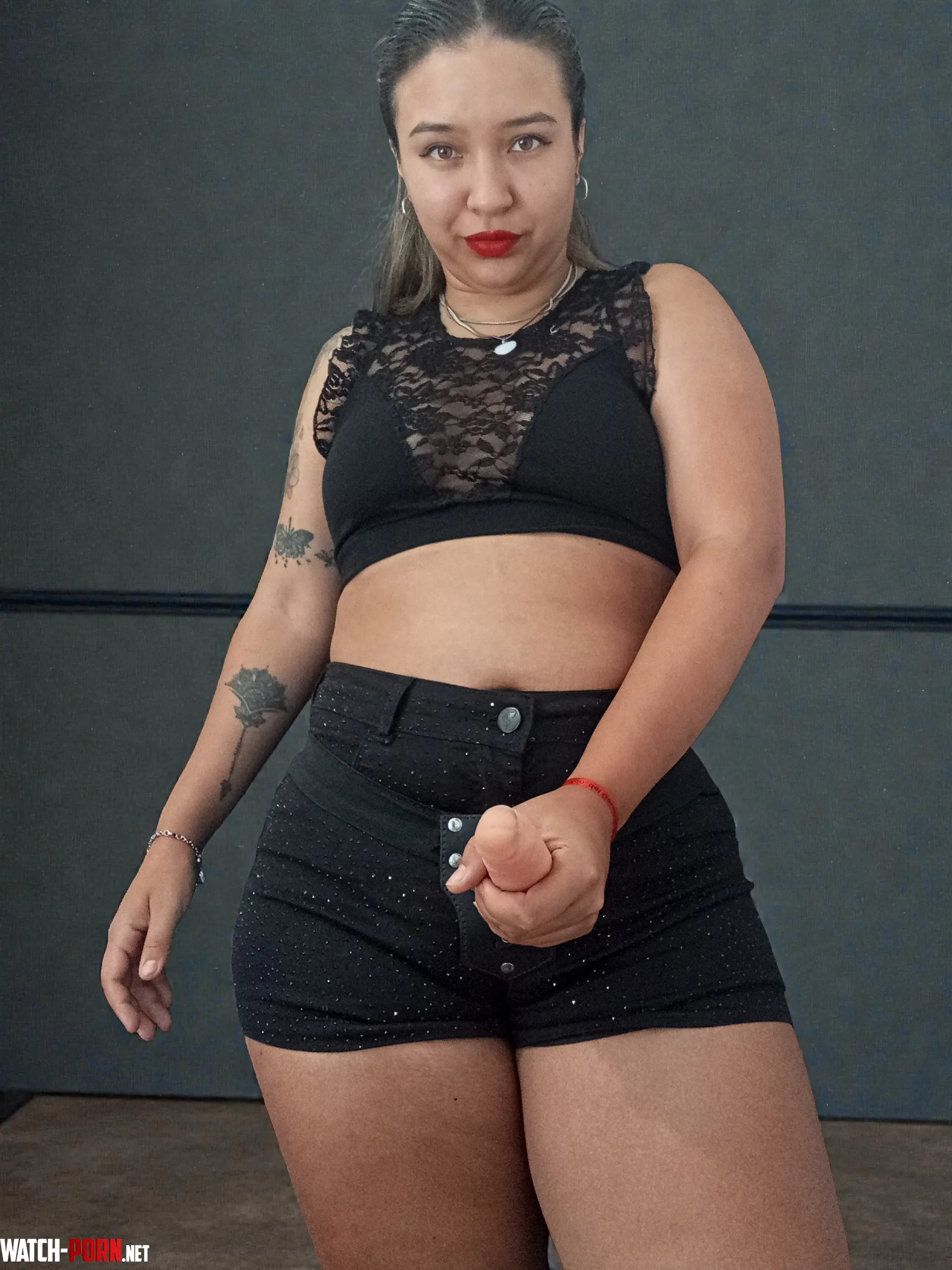 That little mouth has to be on my strap-on by ImpressStandard8667