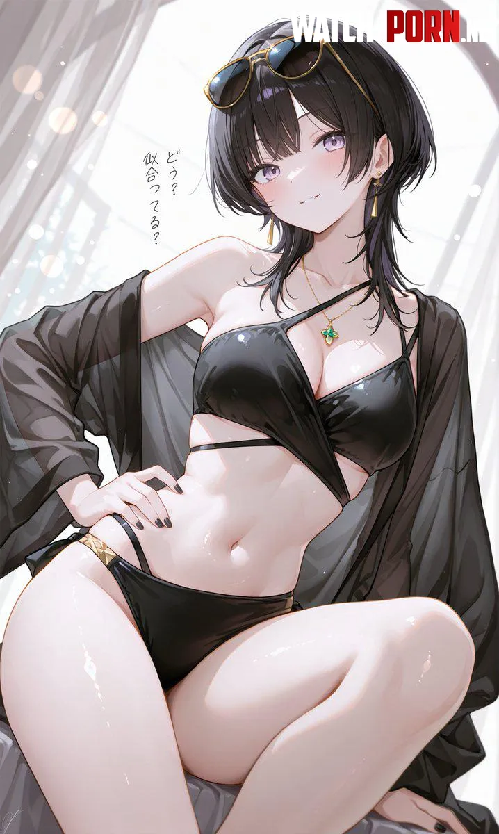 Black Swimsuit by WoolsonDaSheep