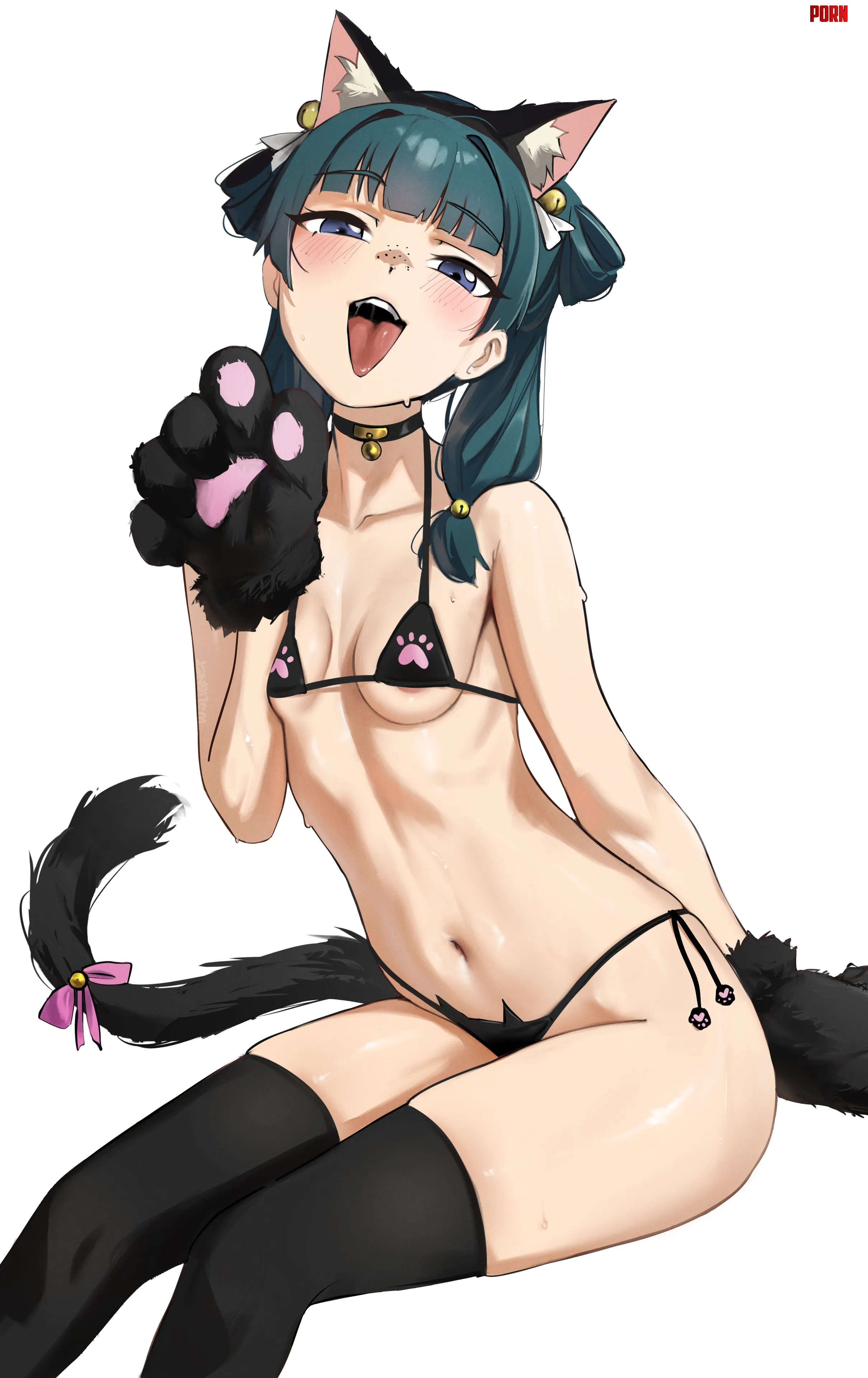 Maomao cat (@waligner) by Waligner