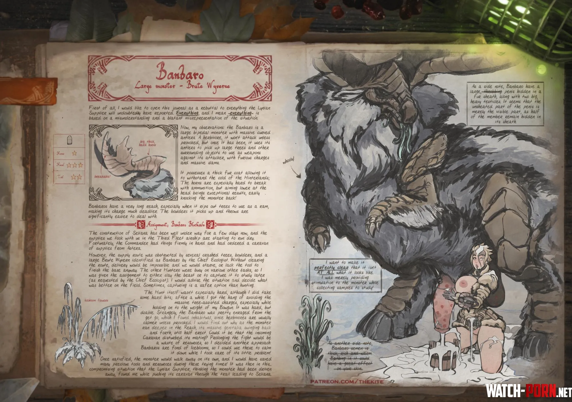 Hoarfrost Reach Exploration Diary: Banbaro (TheKite)[MHW] by GetNuttedInBallsDeep