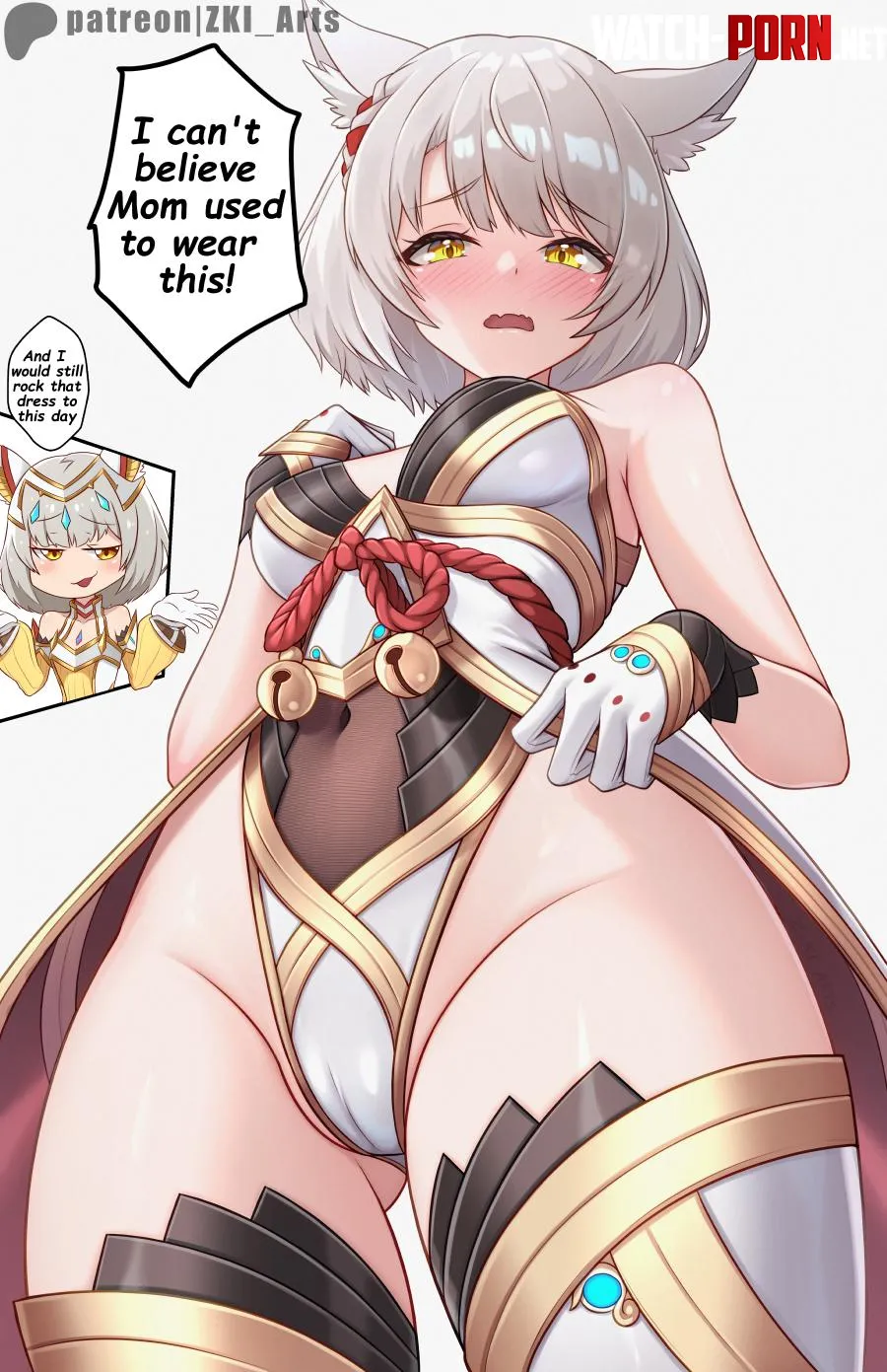 Mio wearing Nia's clothes (z-ki) [Xenoblade] by LafterMastr