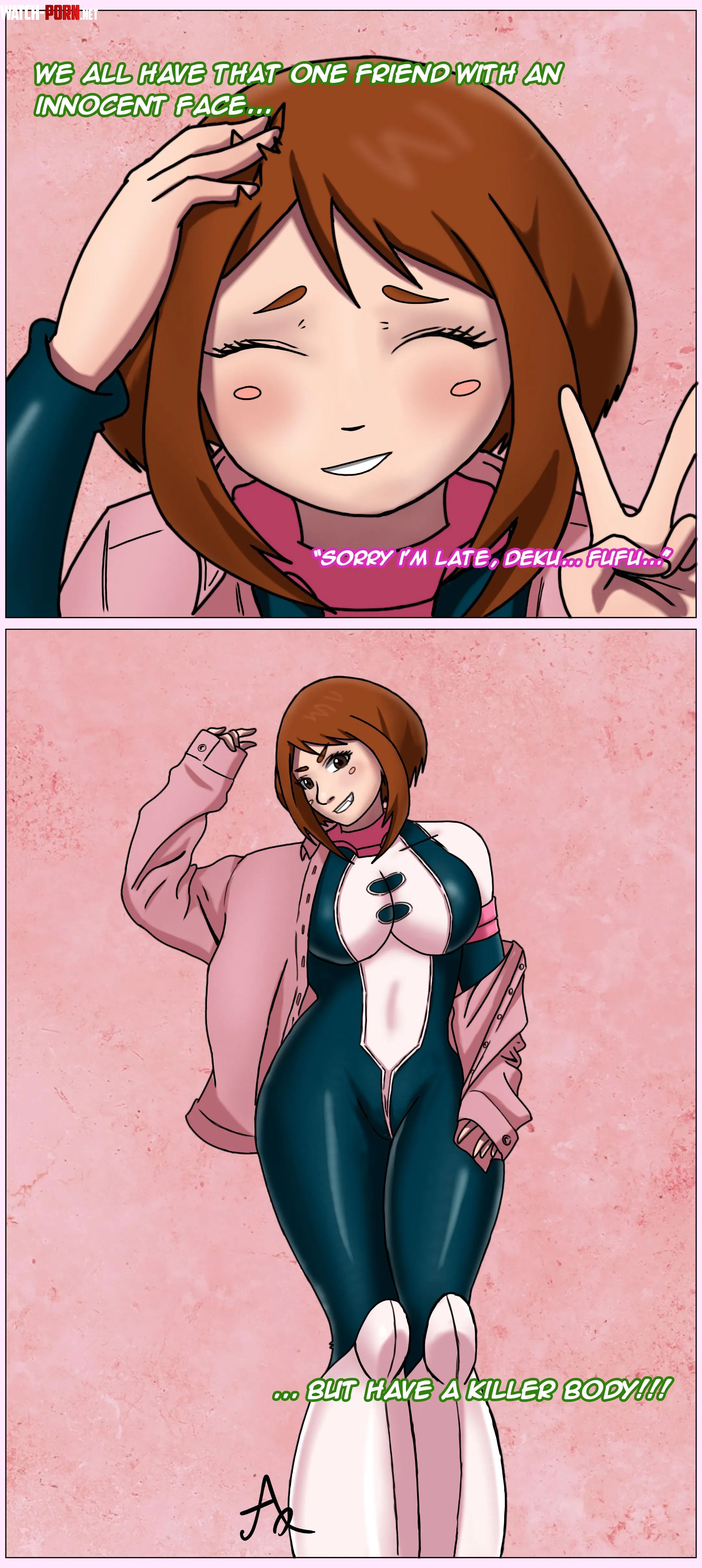 Ochacho's Innocent Face, Killer Body (Art by me, ArtQuela) by Scared-Permission403