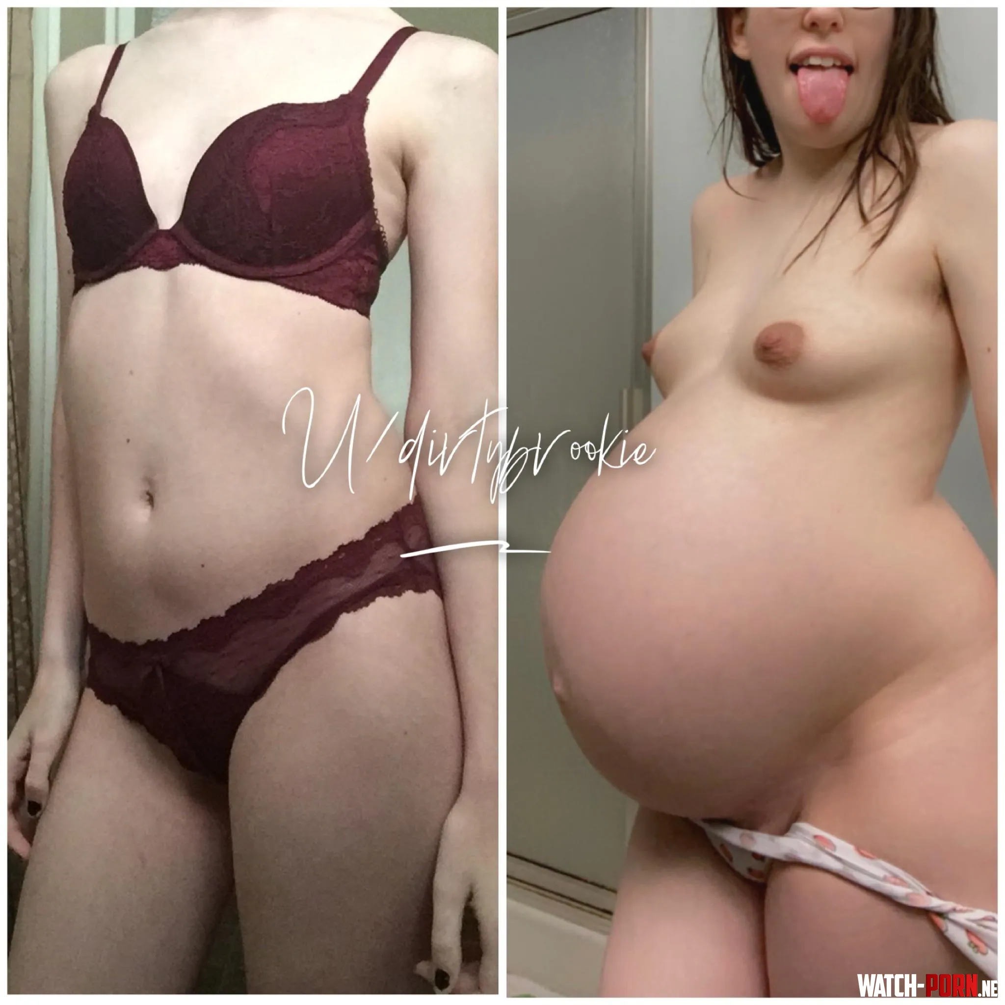 39 weeks. I love how big I grew. I love being bred.😍 by dirtybrookie