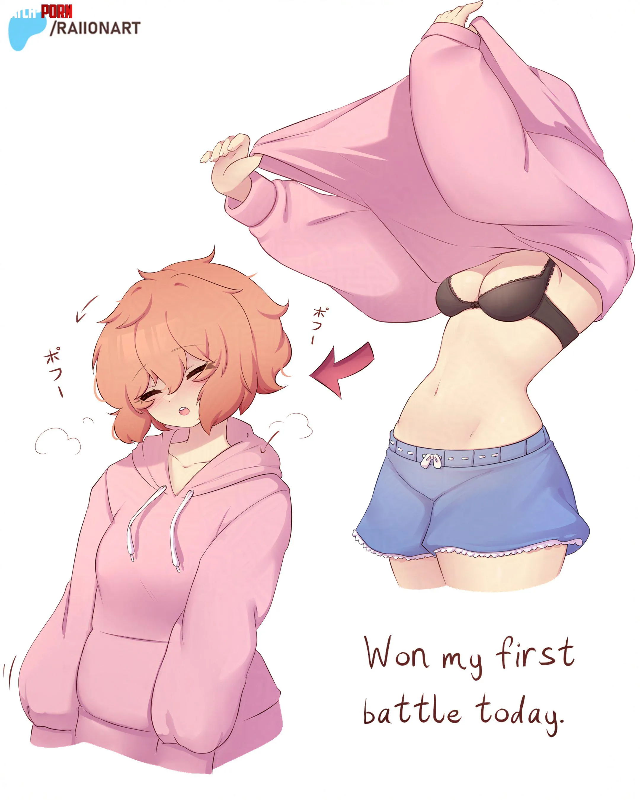 Sayori's battle ( RaionArt ) by PangolinBetter5079