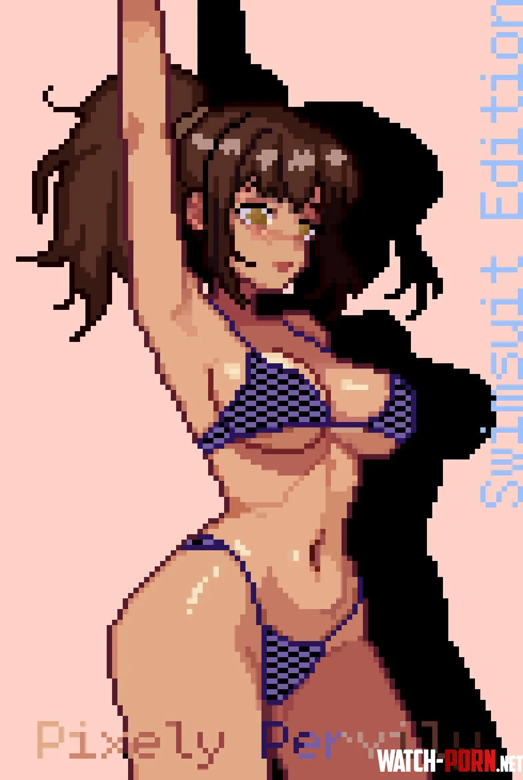 Brunette Swimsuit model (PP Magazine) by Pervilypixely