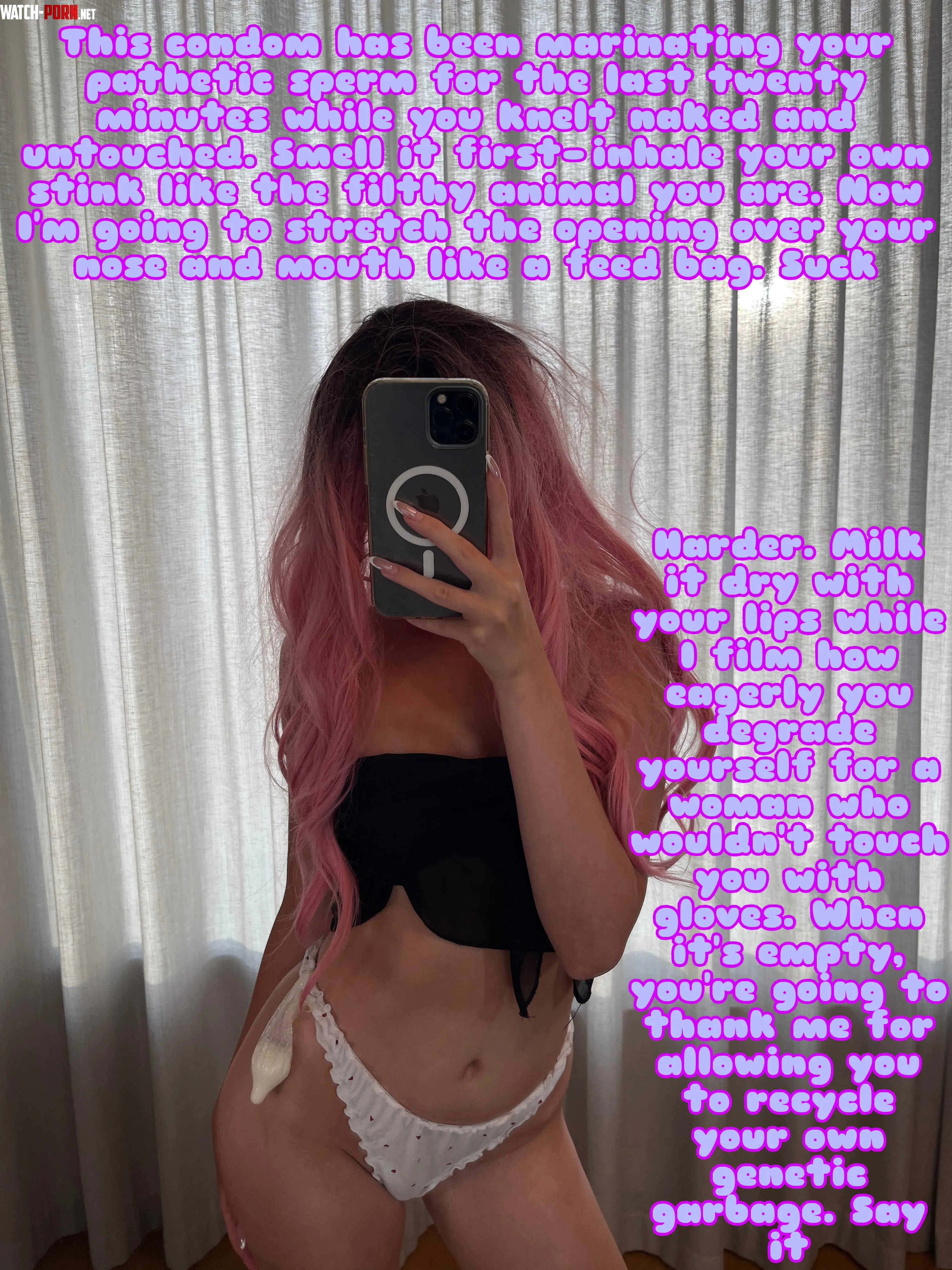 Am I clear? Get to work cum eating pet🤫 by PinkDolxo