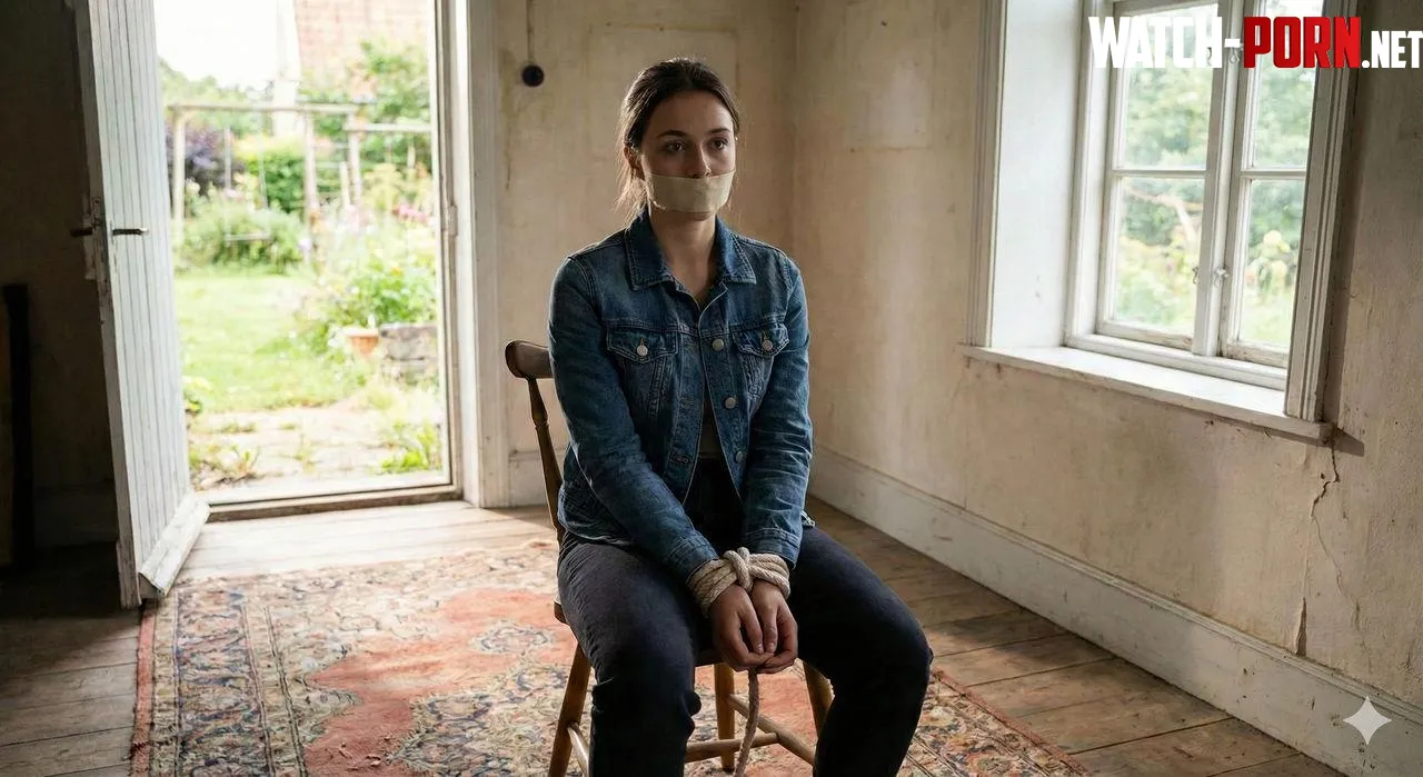 Denim Jacket White Tape Gag by didkolosgirls