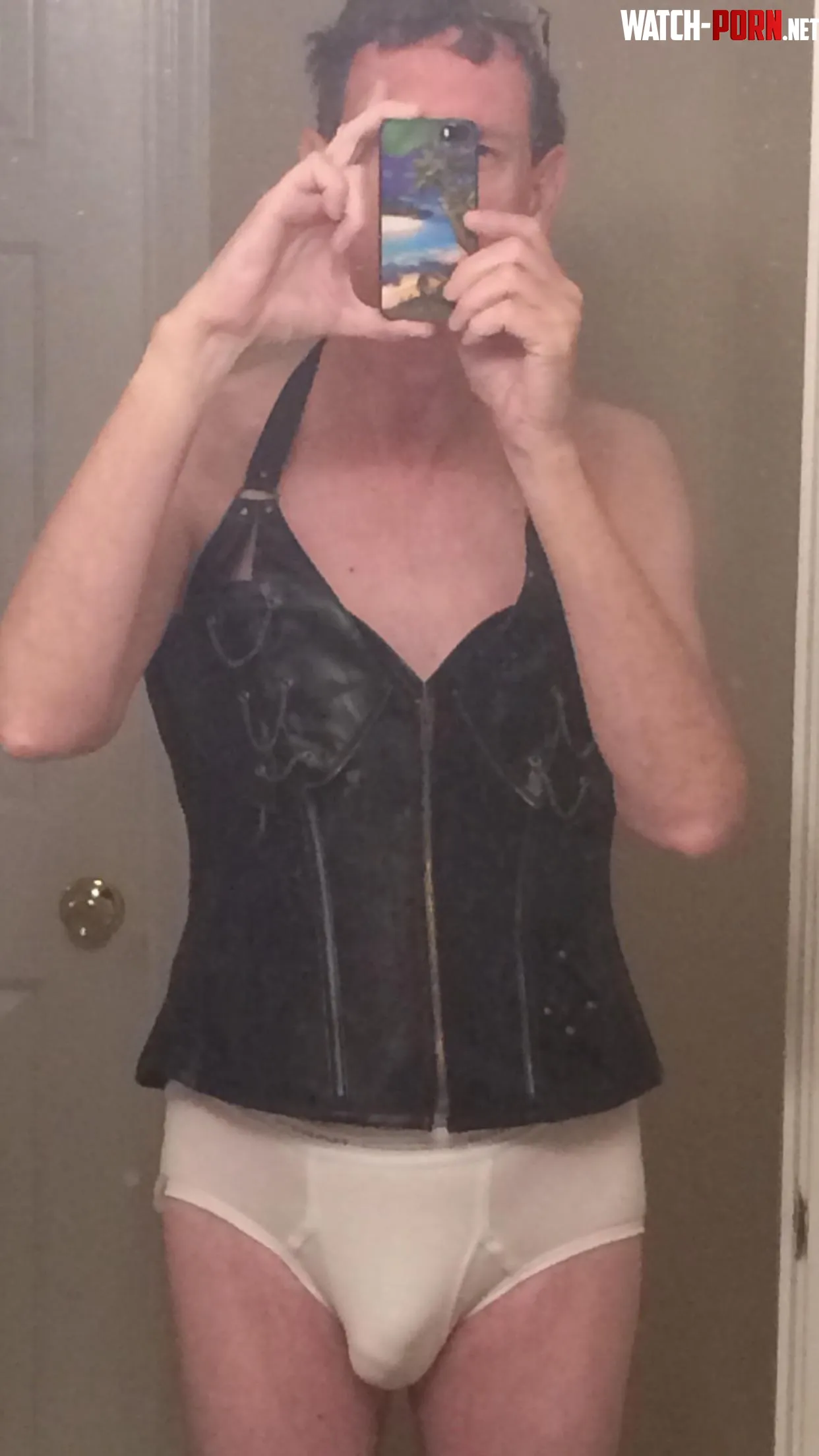 My sister in law has a leather fetish! She made me try on her corset! by Gtoboy20042