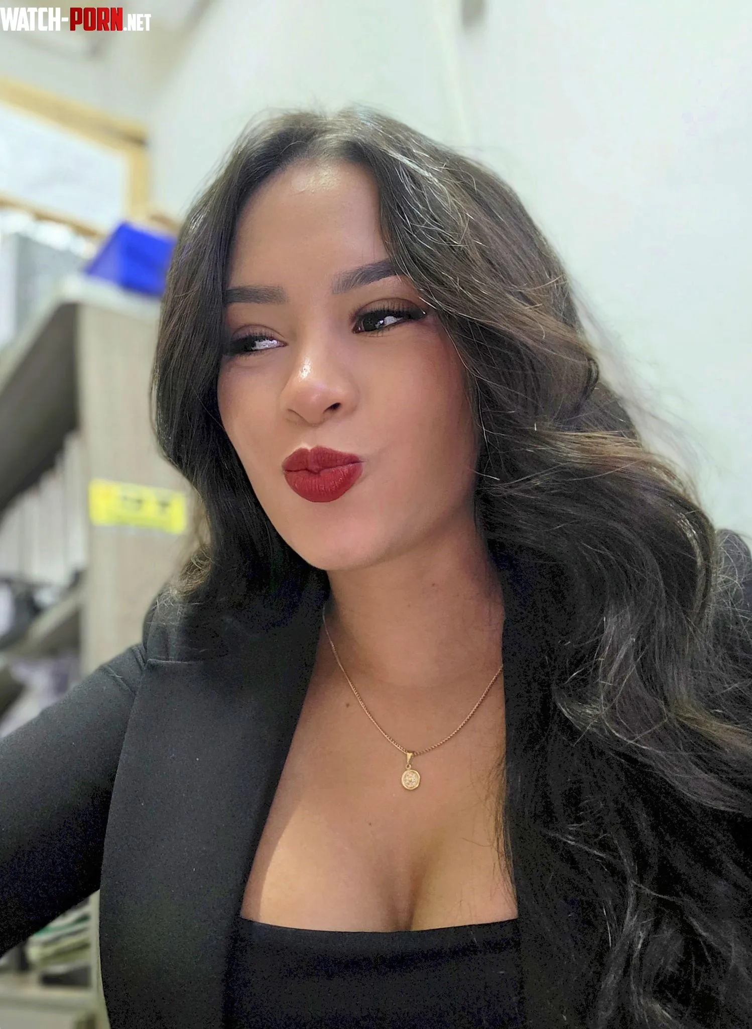 nothing better than a red lipstick and a black outfit by Violet_Porter