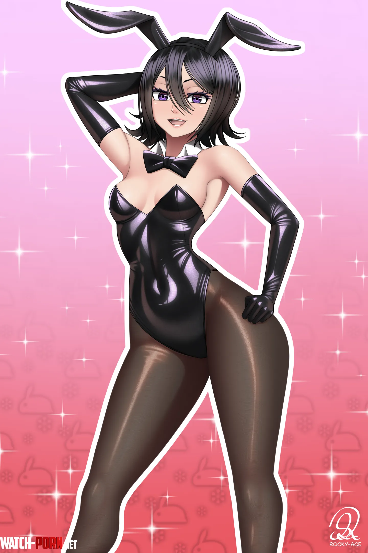 Birthday Bunny Rukia by RockyAceArt