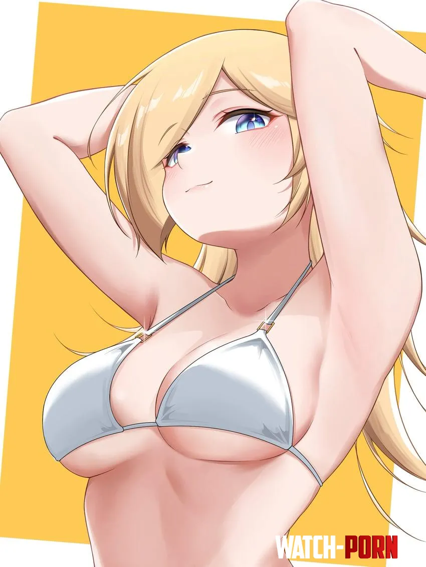 Rosalina looking hot with white bikini [mario] (tomatomiya) by RainDMask