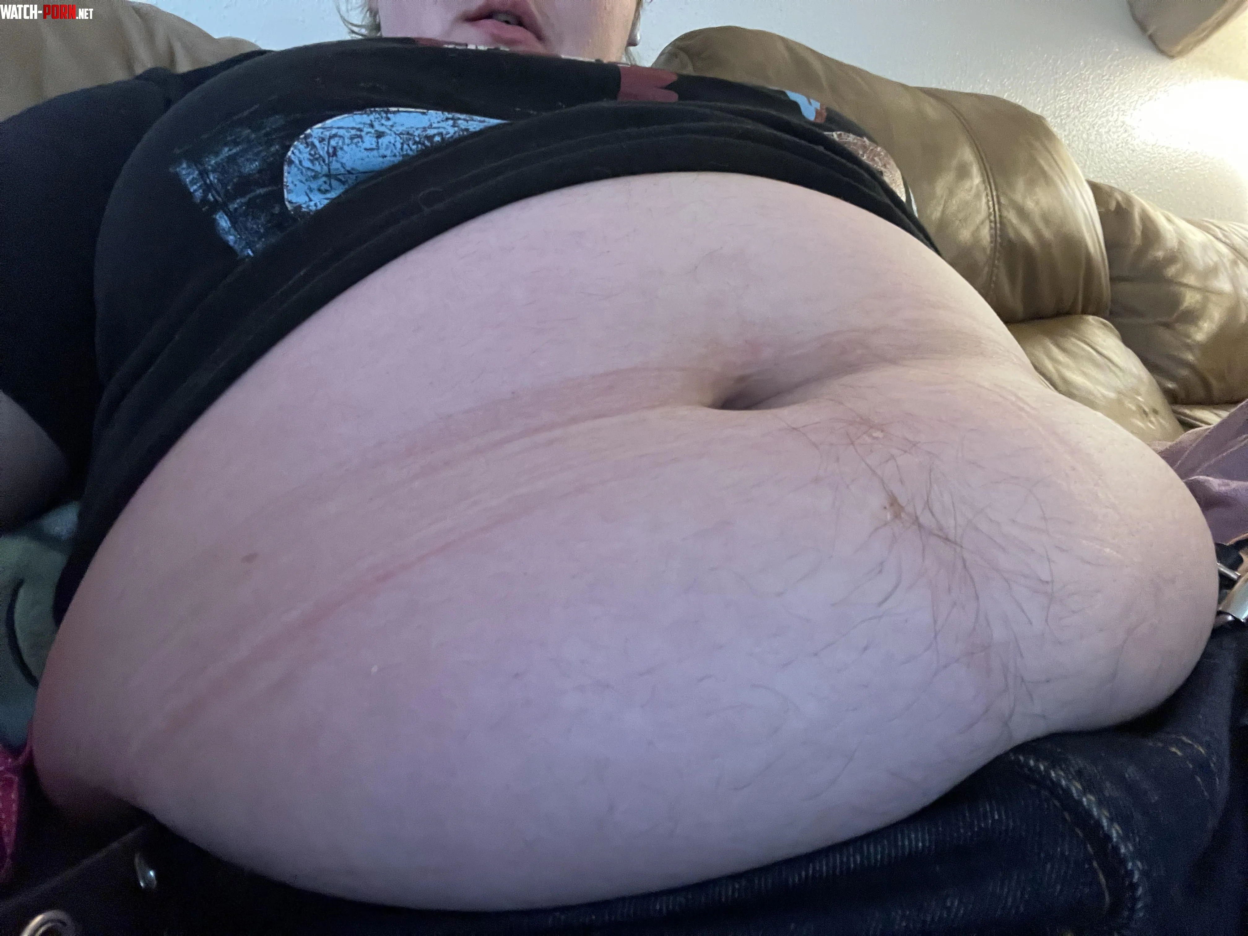 Sooo full, I think this piggy is needing a teasing by cute-hucow