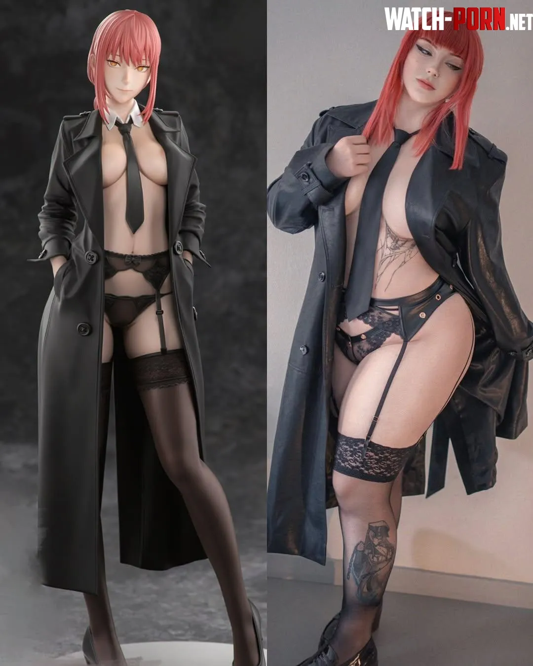 Sexy Makima planning to give you a hard on (Kuroitsne) by Kurokitsunexcos