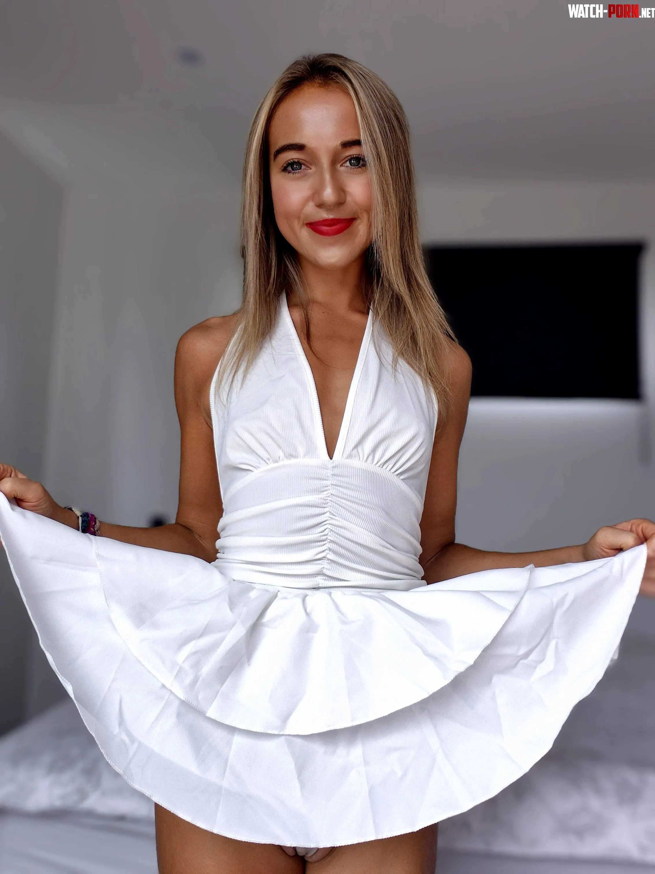 Does this dress look good on me? Honest answers only, please 🤍 by QueenKongFitness